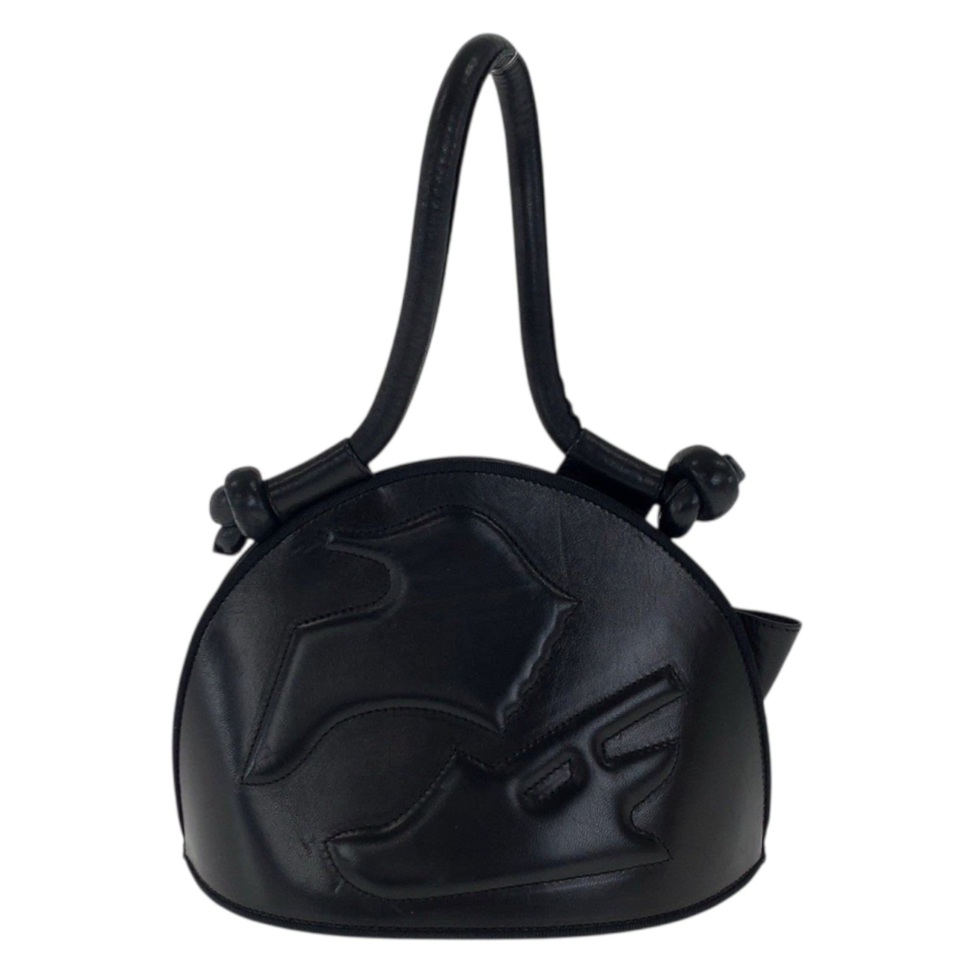 Salvatore Ferragamo Black Leather Handbag (Pre-Owned)