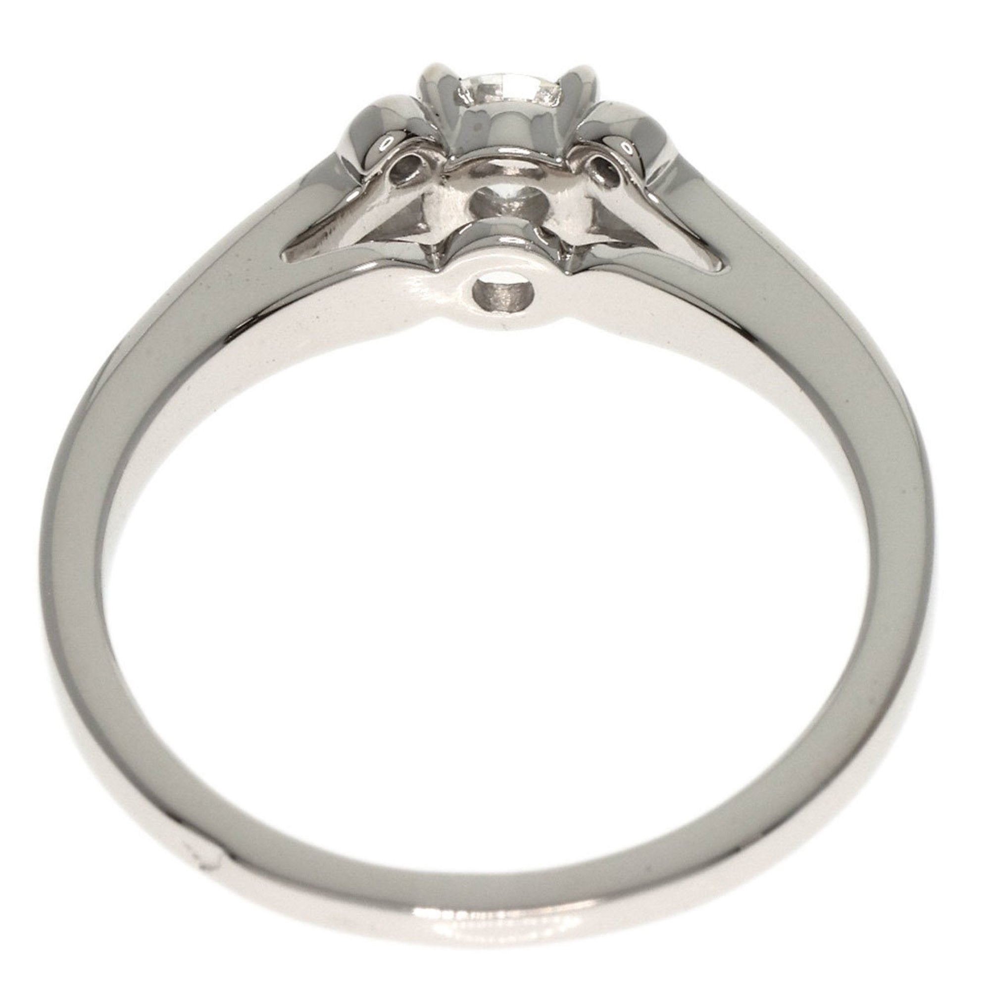 Cartier Silver Platinum 950 Band Ring (Pre-Owned)