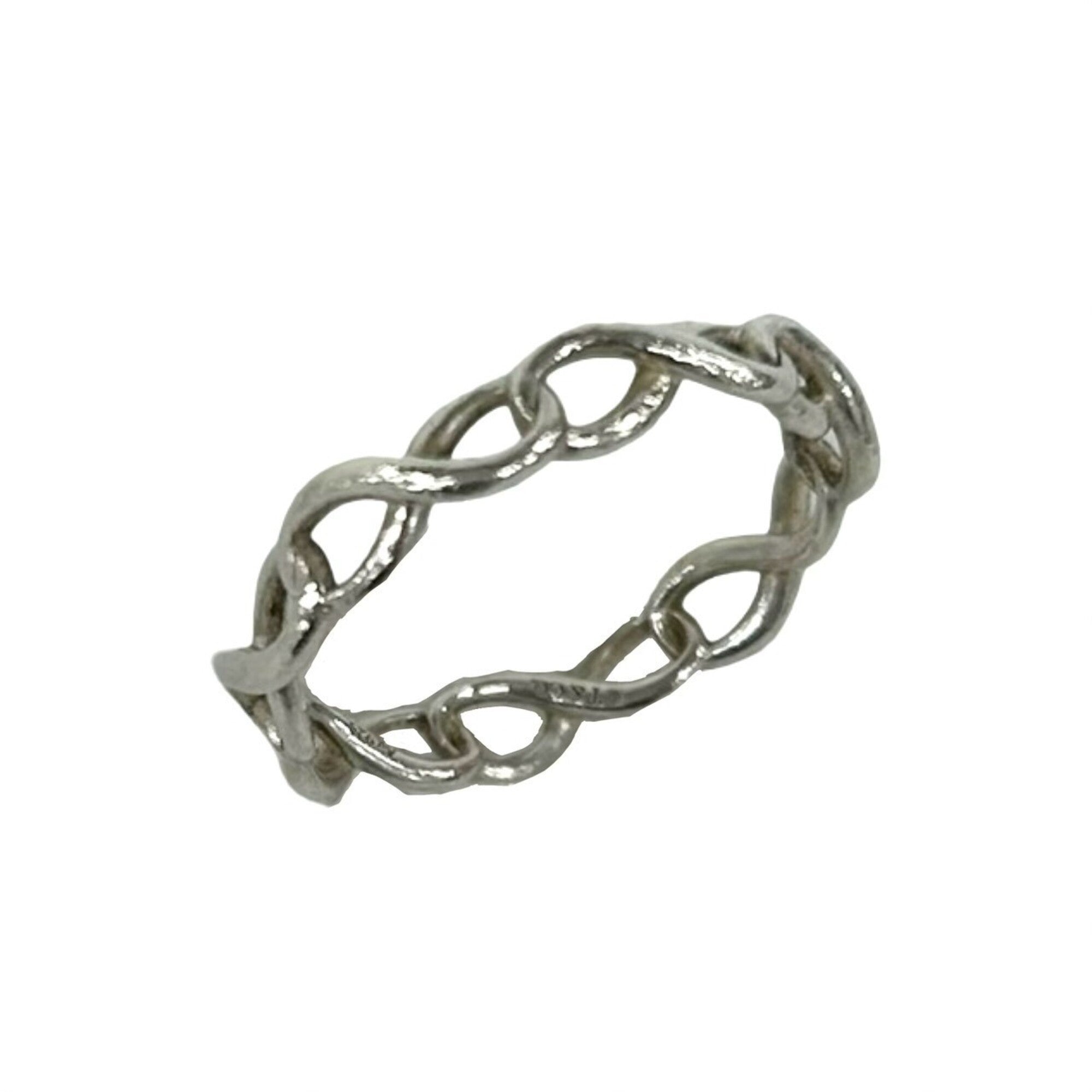 Tiffany Silver Silver 925 Band Ring (Pre-Owned)