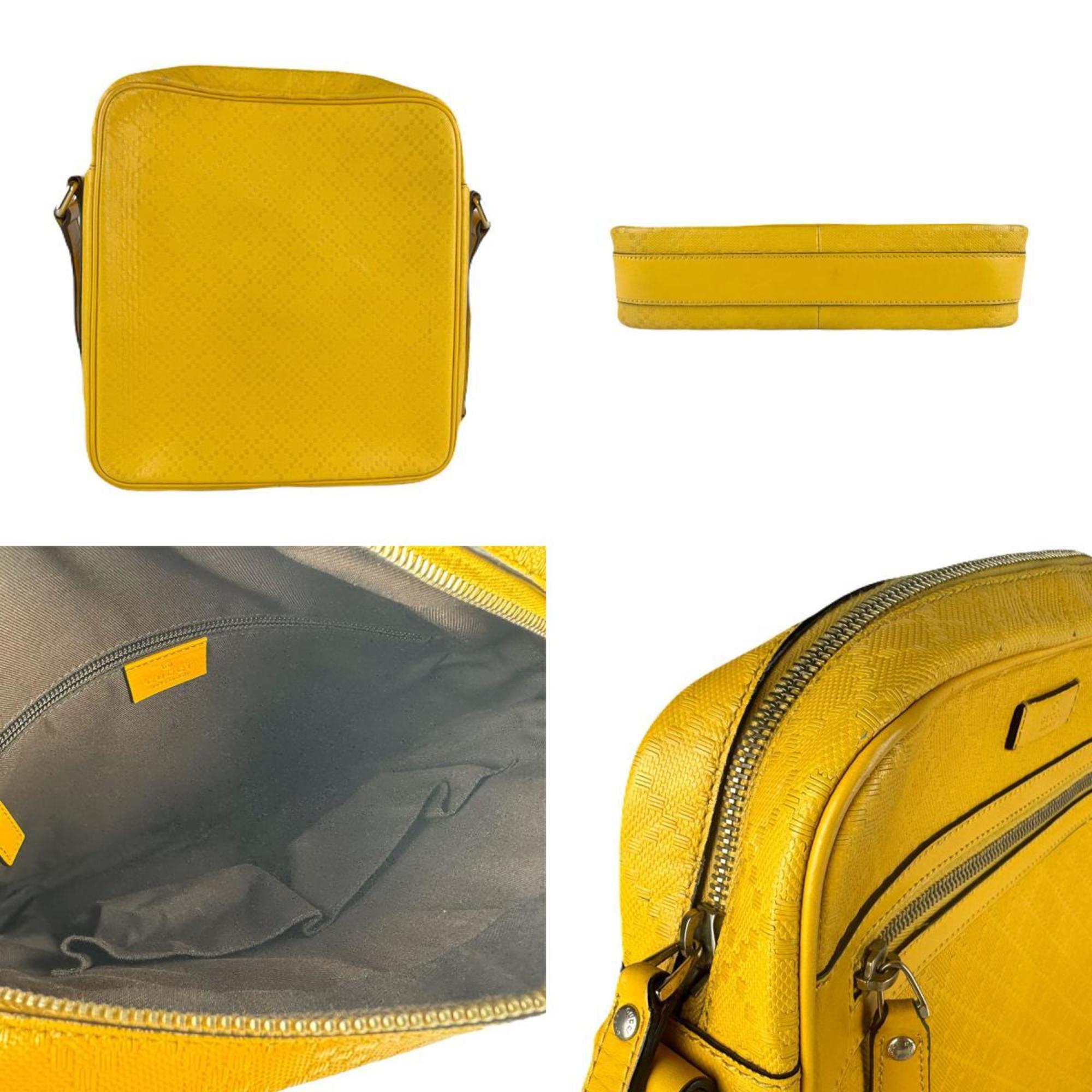 Gucci Yellow Leather Shoulder Bag (Pre-Owned)
