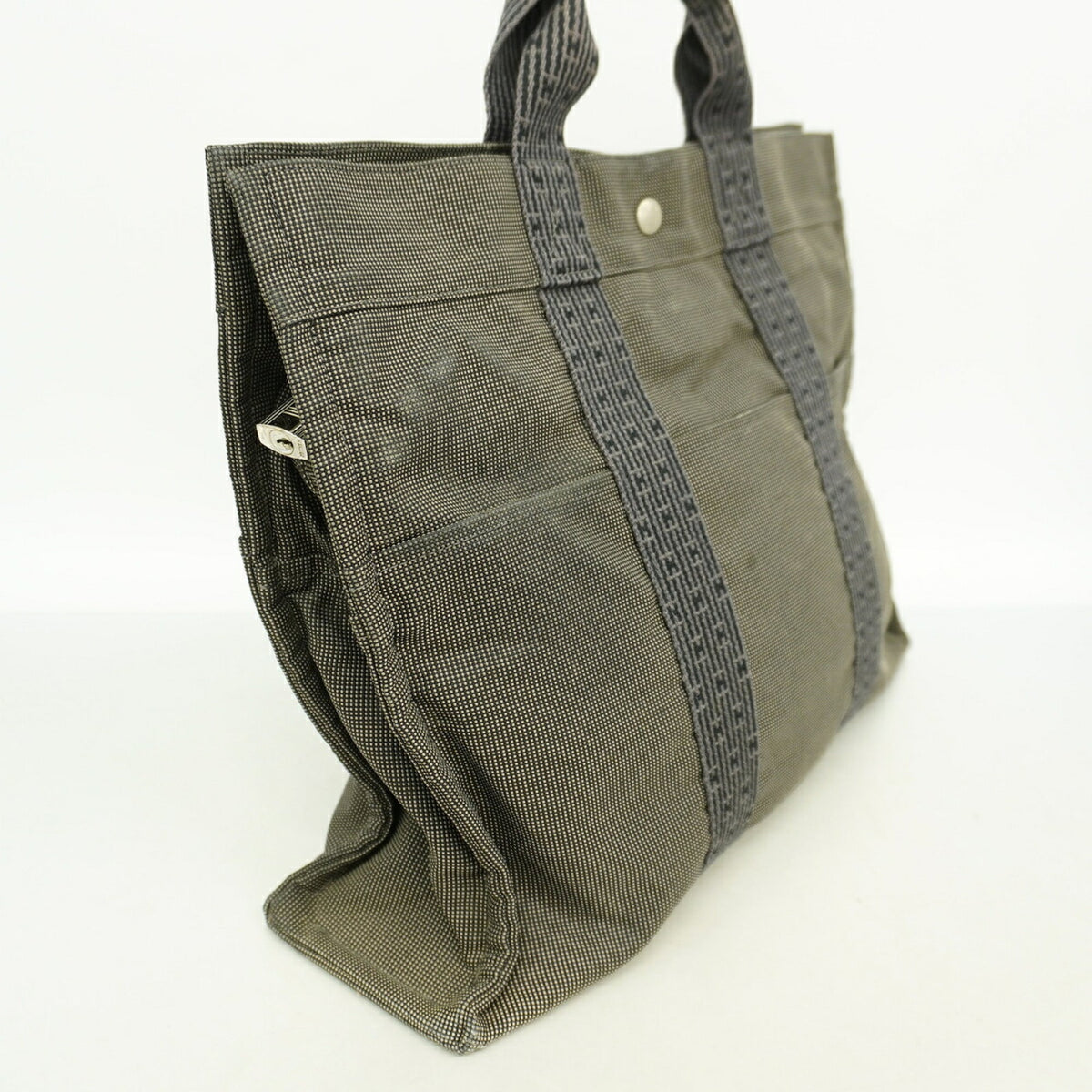Hermes Gray Nylon Tote Bag (Pre-Owned)