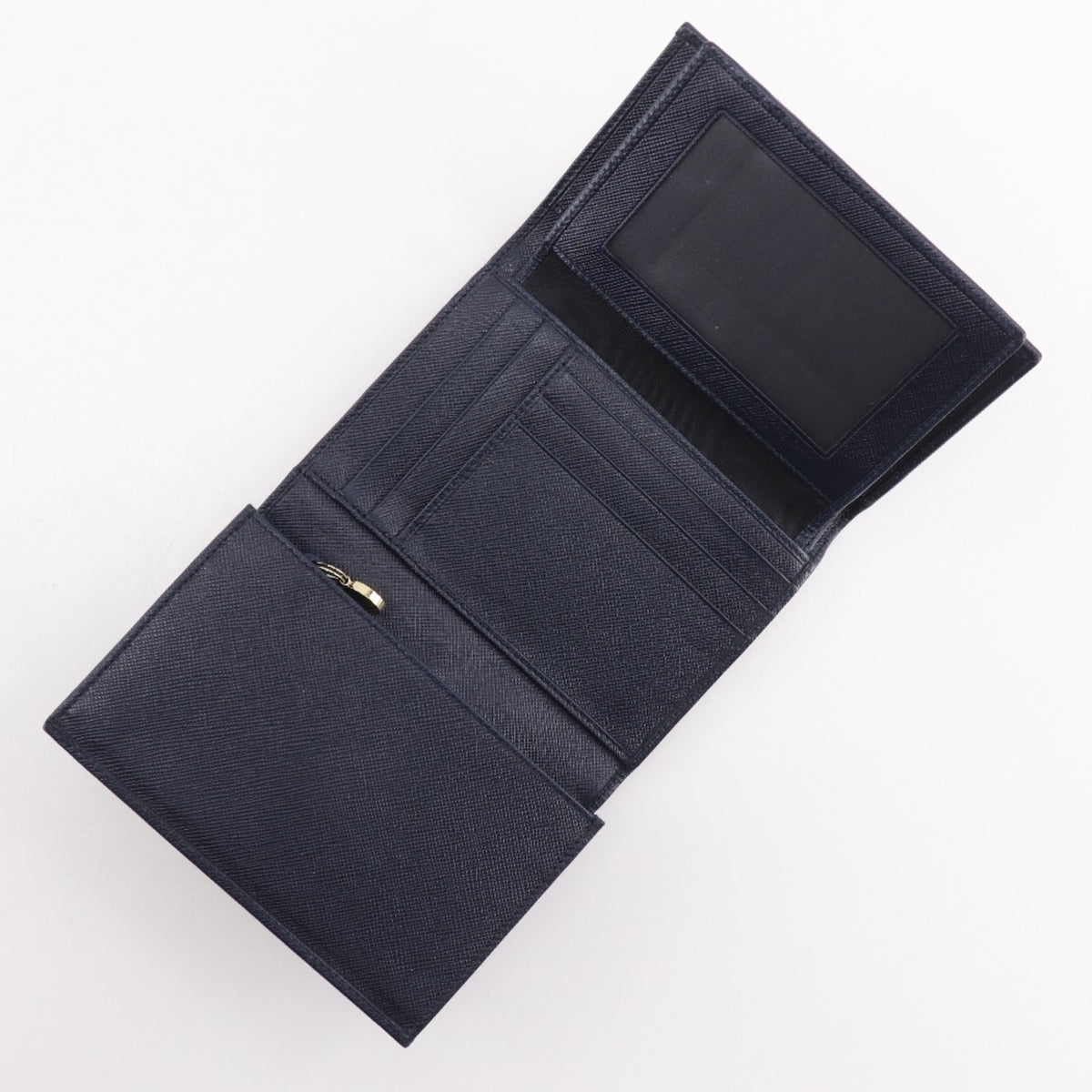 Salvatore Ferragamo Gancini Leather Wallet (Tri-Fold) (Pre-Owned)