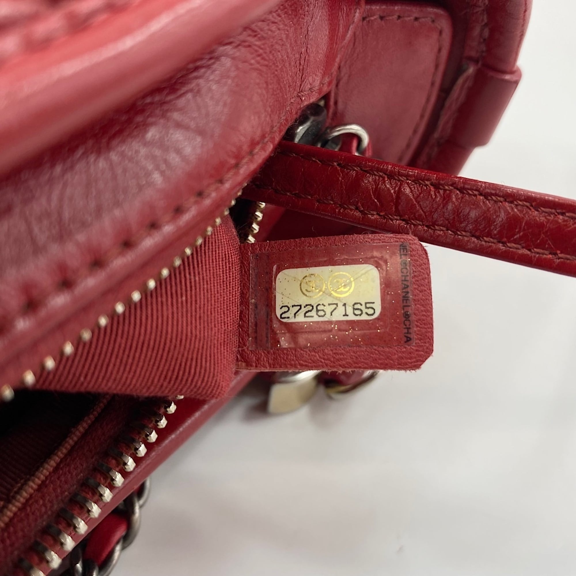 Chanel Clear Red Color Shoulder Bag (Pre-Owned)