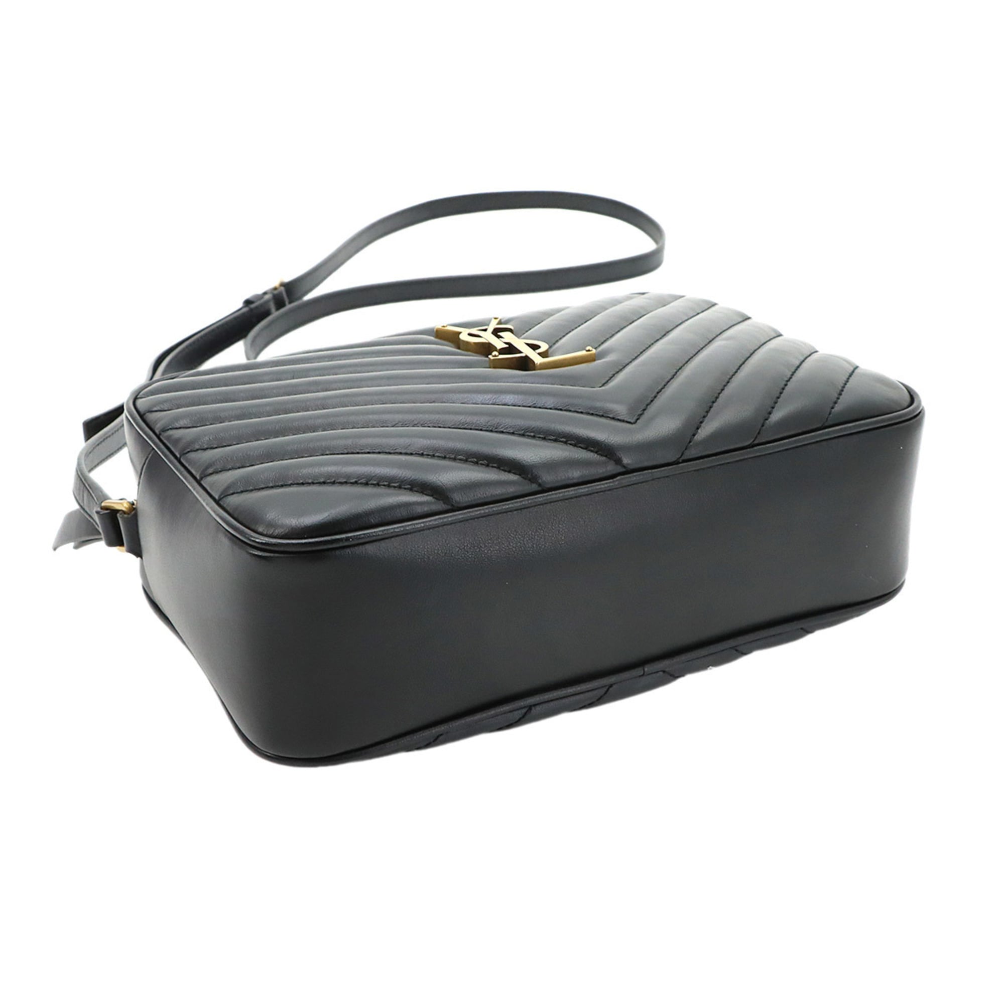 Saint Laurent Black Leather Handbag Shoulder Bag (Pre-Owned)