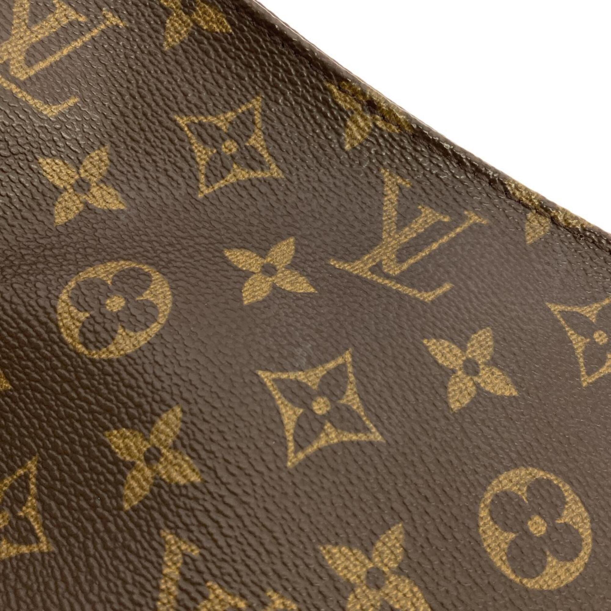Louis Vuitton Marron Coated Canvas Shoulder Bag (Pre-Owned)