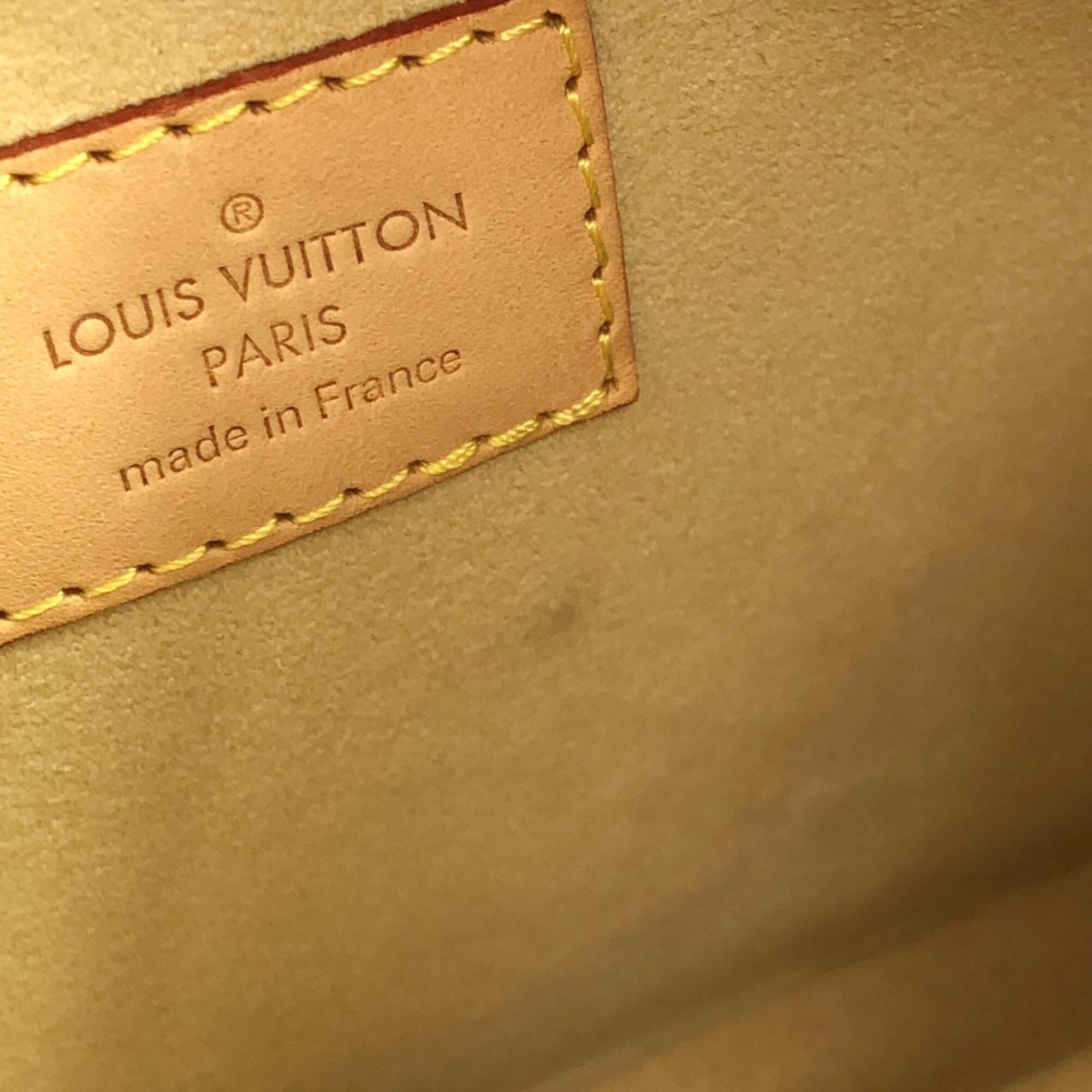 Louis Vuitton Brown Coated Canvas Handbag Shoulder Bag (Pre-Owned)