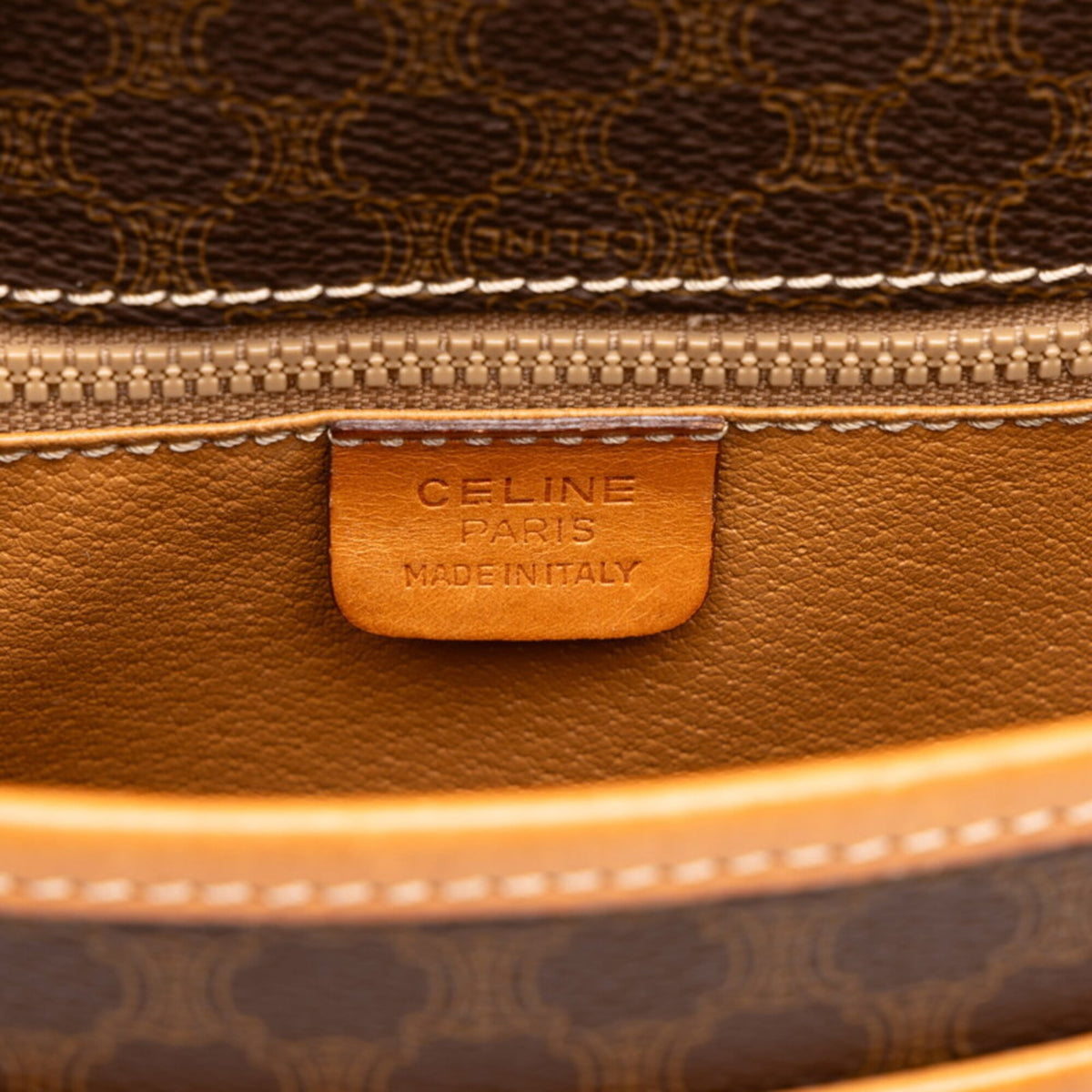 Celine Brown Pvc Leather Shoulder Bag (Pre-Owned)