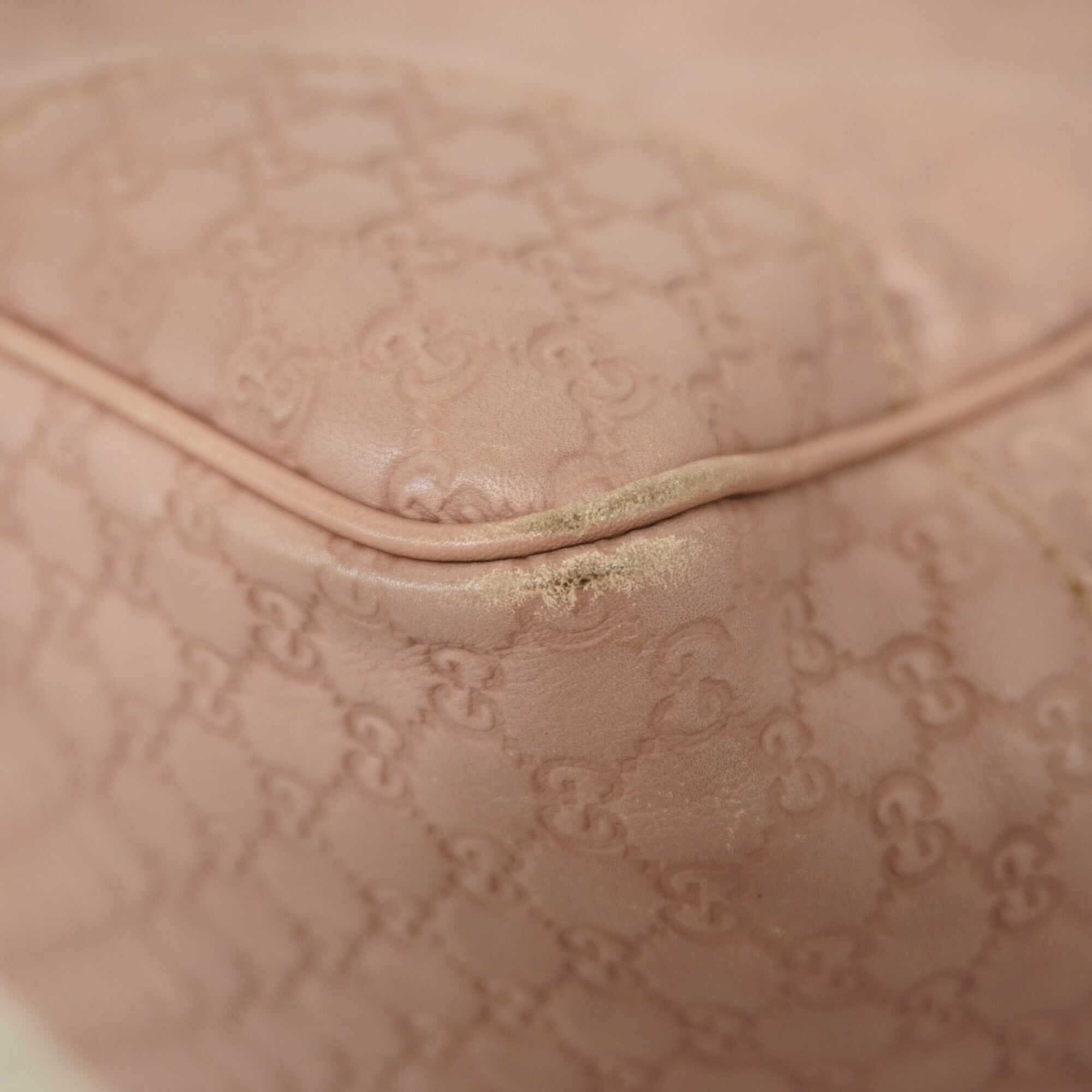 Gucci Pink Leather Tote Bag (Pre-Owned)