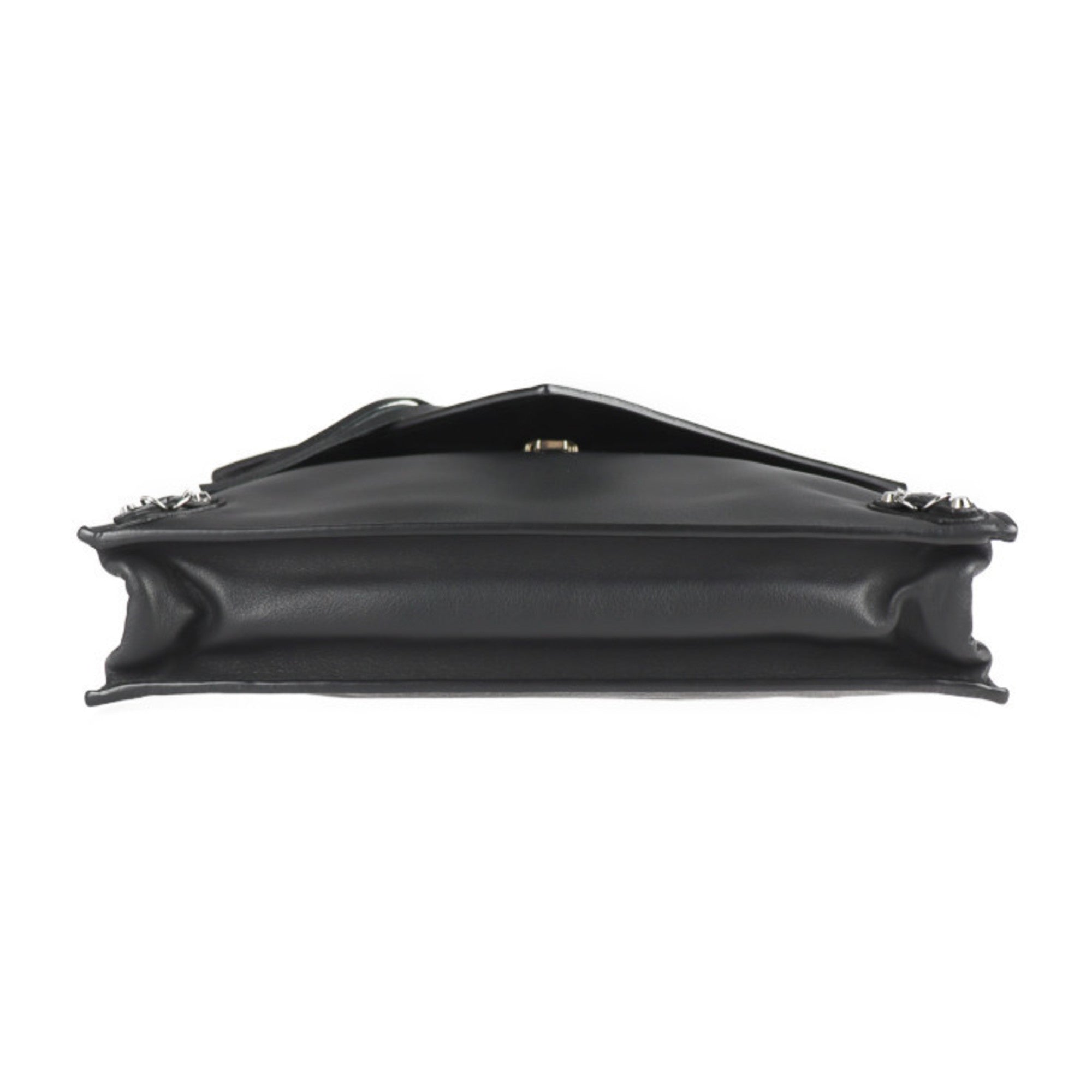 Balenciaga Paper Black Leather Clutch Bag (Pre-Owned)
