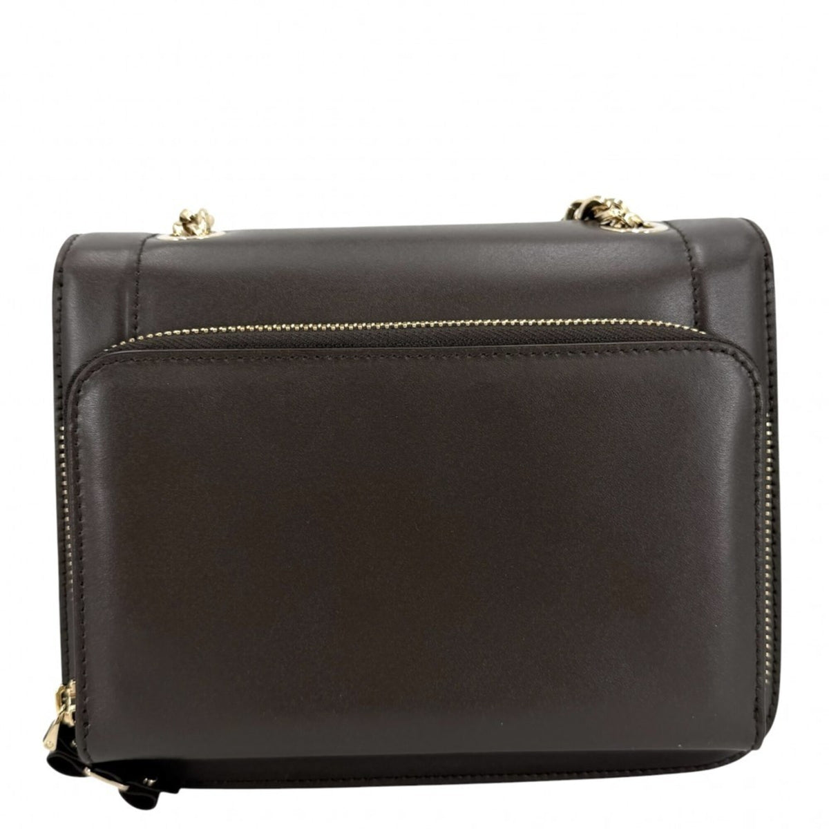 Salvatore Ferragamo Brown Leather Shoulder Bag (Pre-Owned)