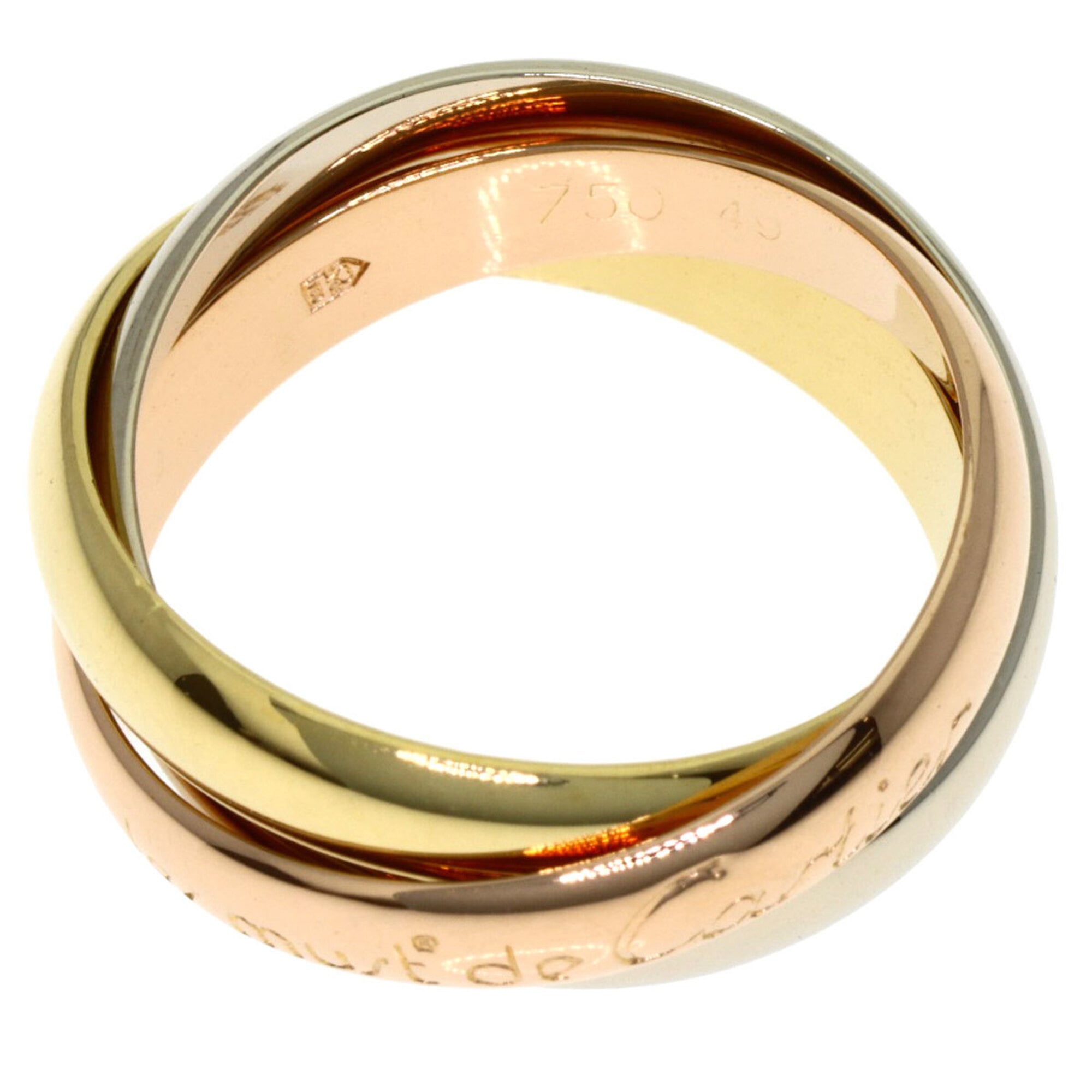 Cartier Trinity Yellow Gold (18K) Pink Gold (18K) White Gold (18K) Band Ring (Pre-Owned)