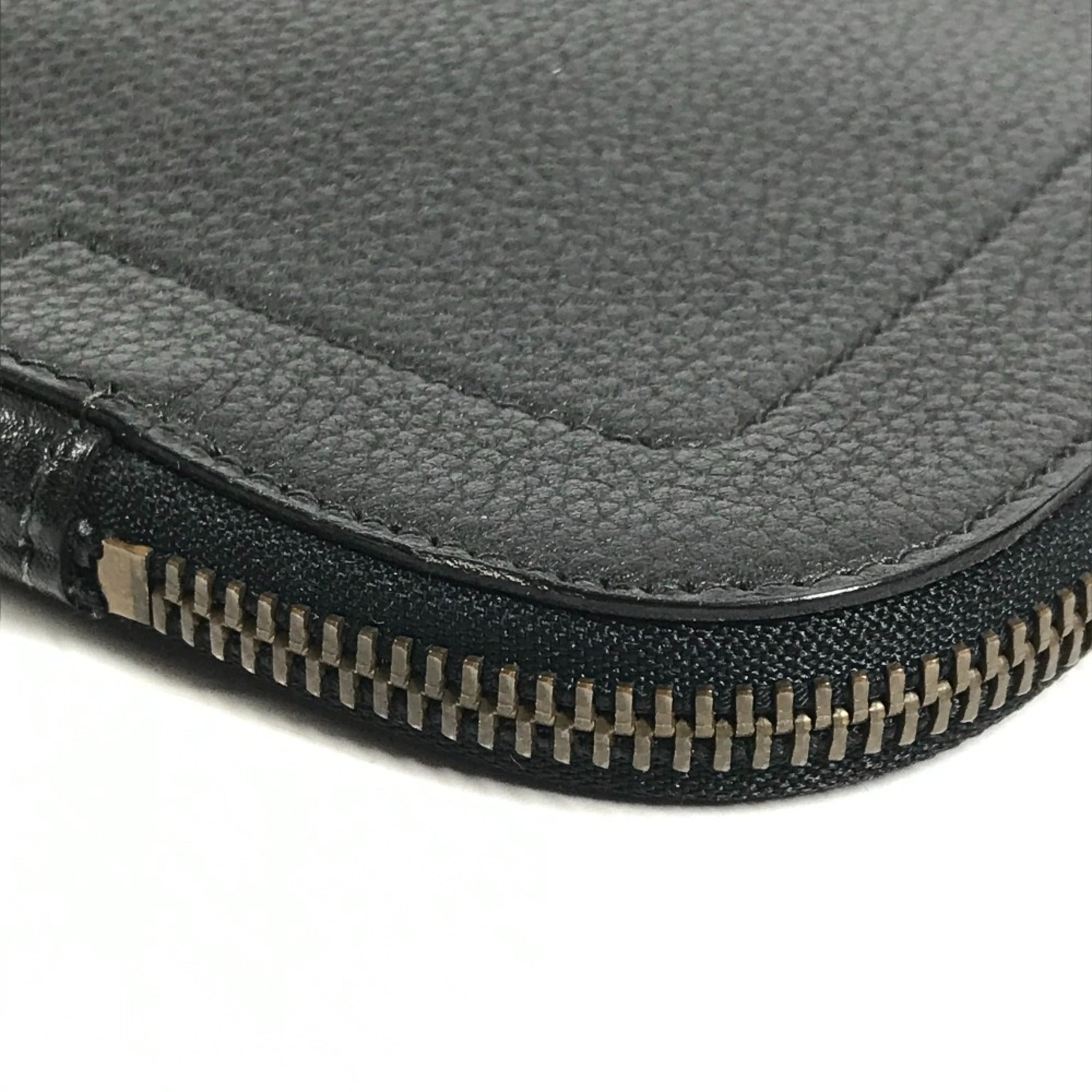 Hermes Black Leather Handbag Tote Bag (Pre-Owned)