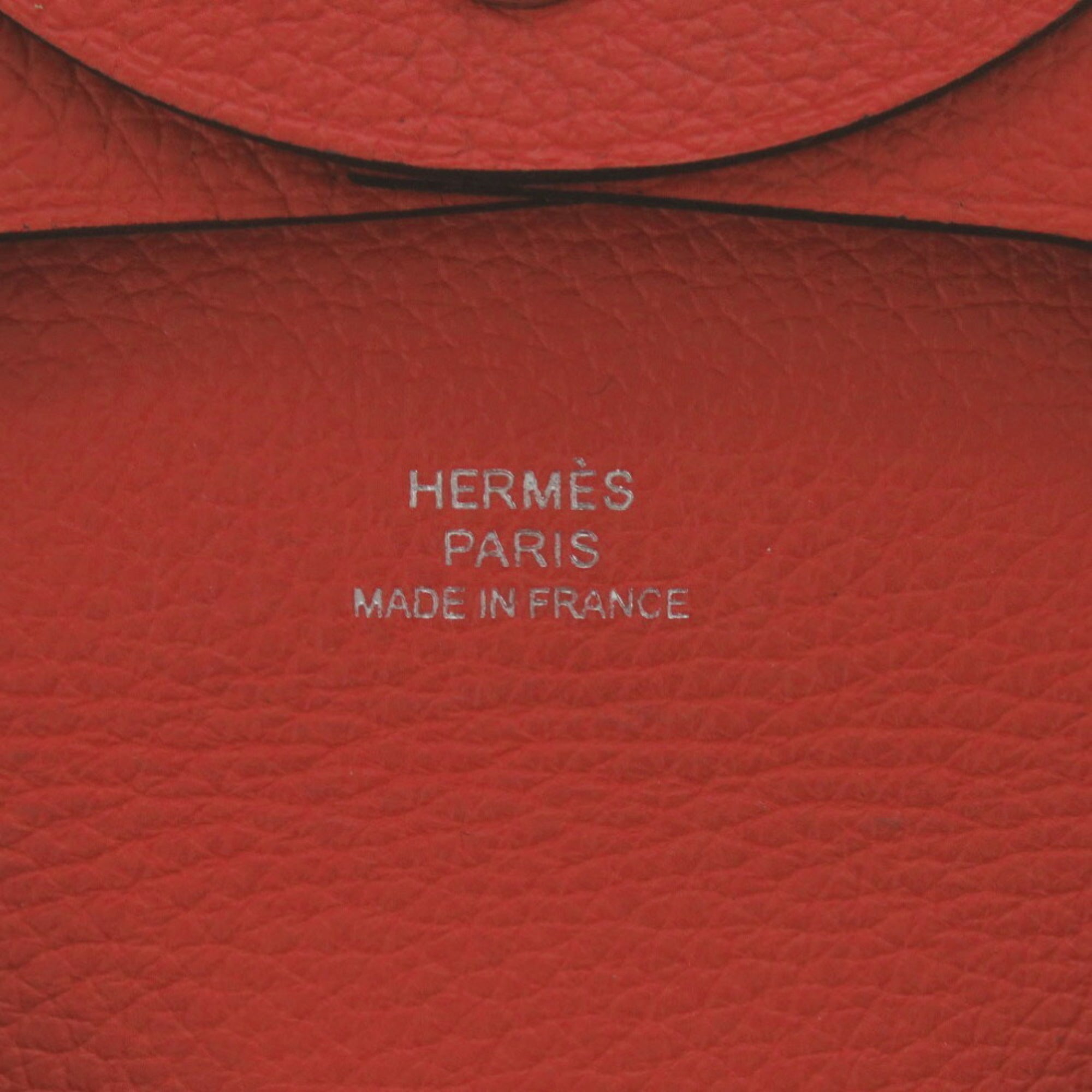 Hermes Evercalf Leather Coin Purse/Coin Case (Pre-Owned)