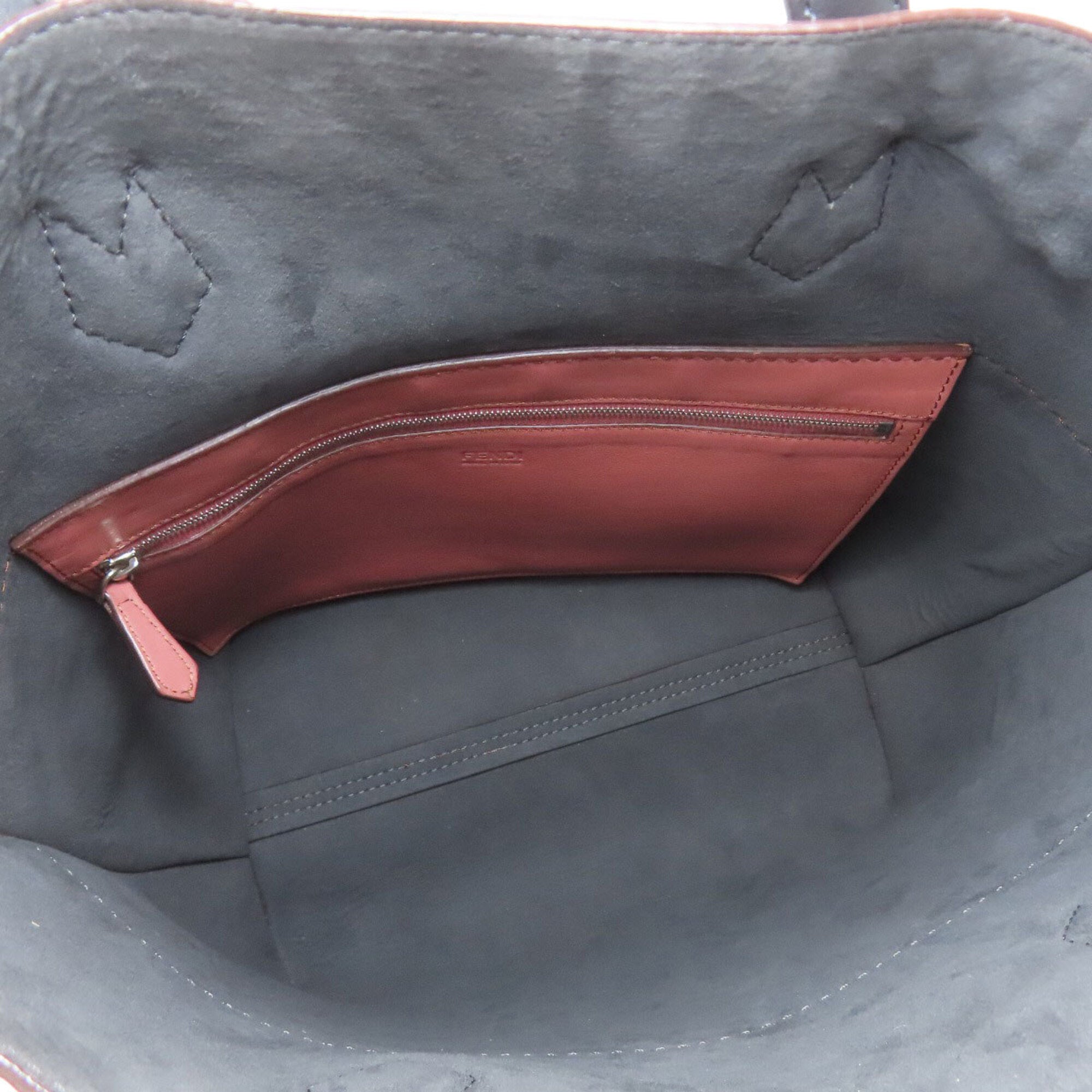 Fendi Pink Leather Tote Bag (Pre-Owned)
