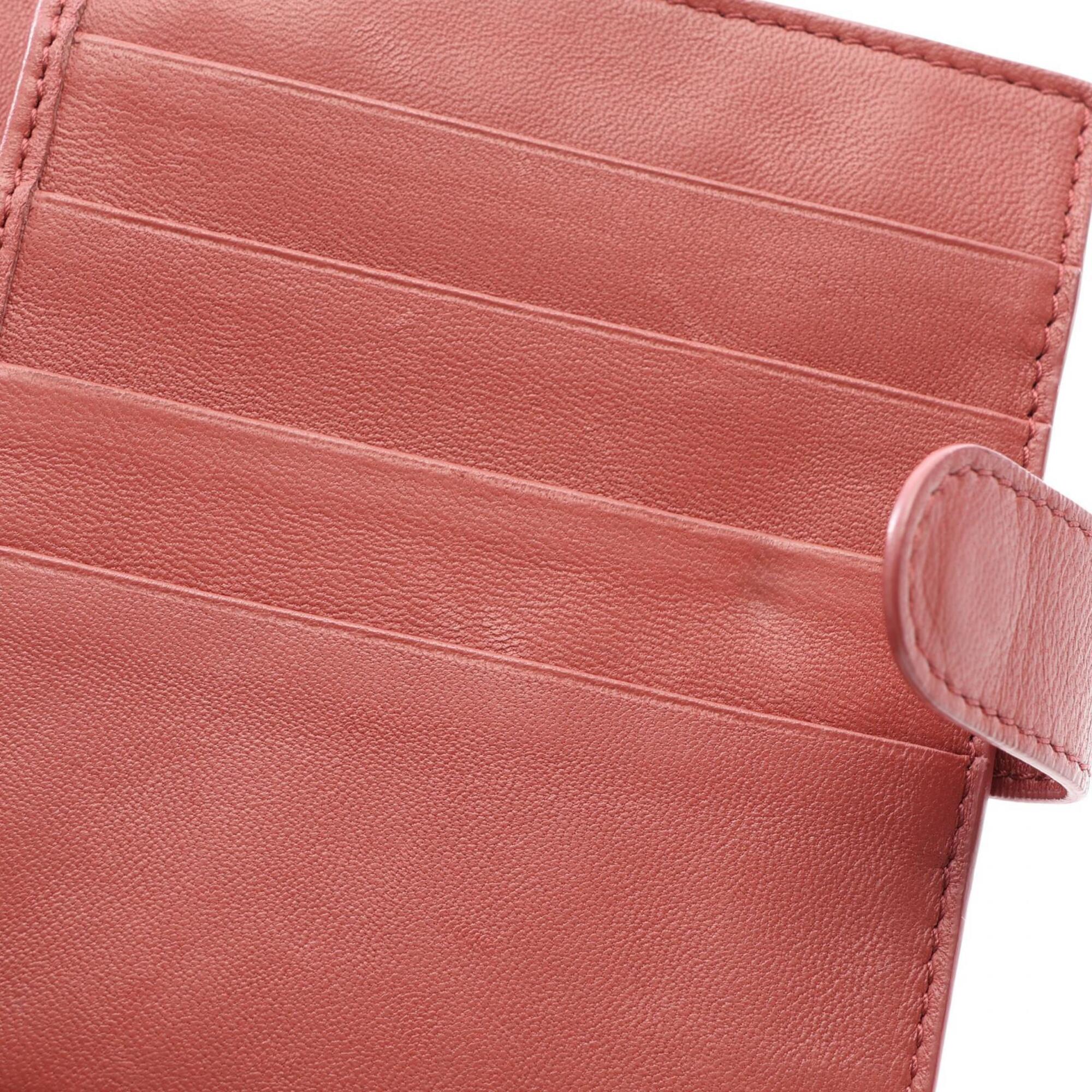 Bottega Veneta Bordeaux Intrecciato Wallet (Bi-Fold) (Pre-Owned)