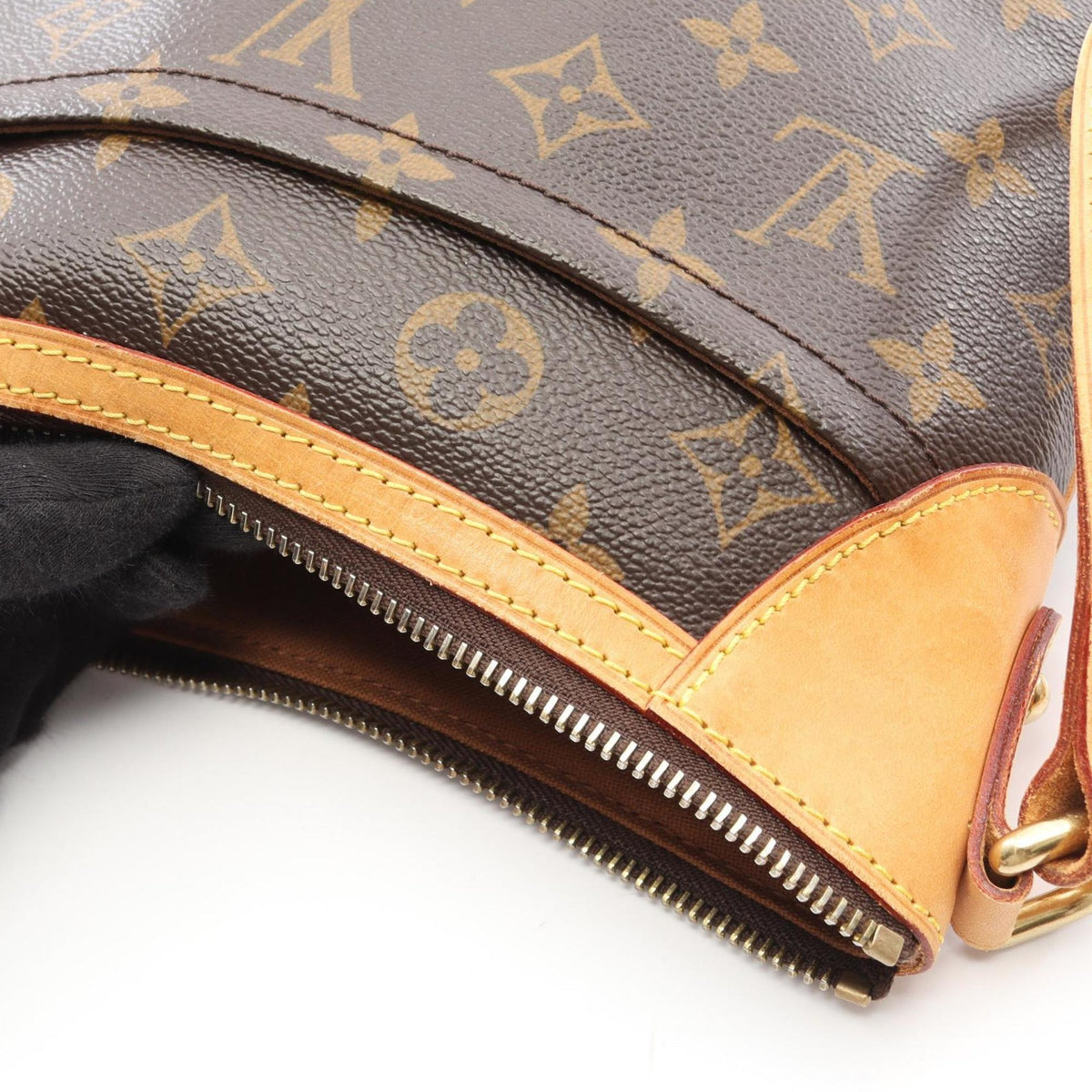 Louis Vuitton Brown Monogram Coated Canvas Leather Shoulder Bag (Pre-Owned)
