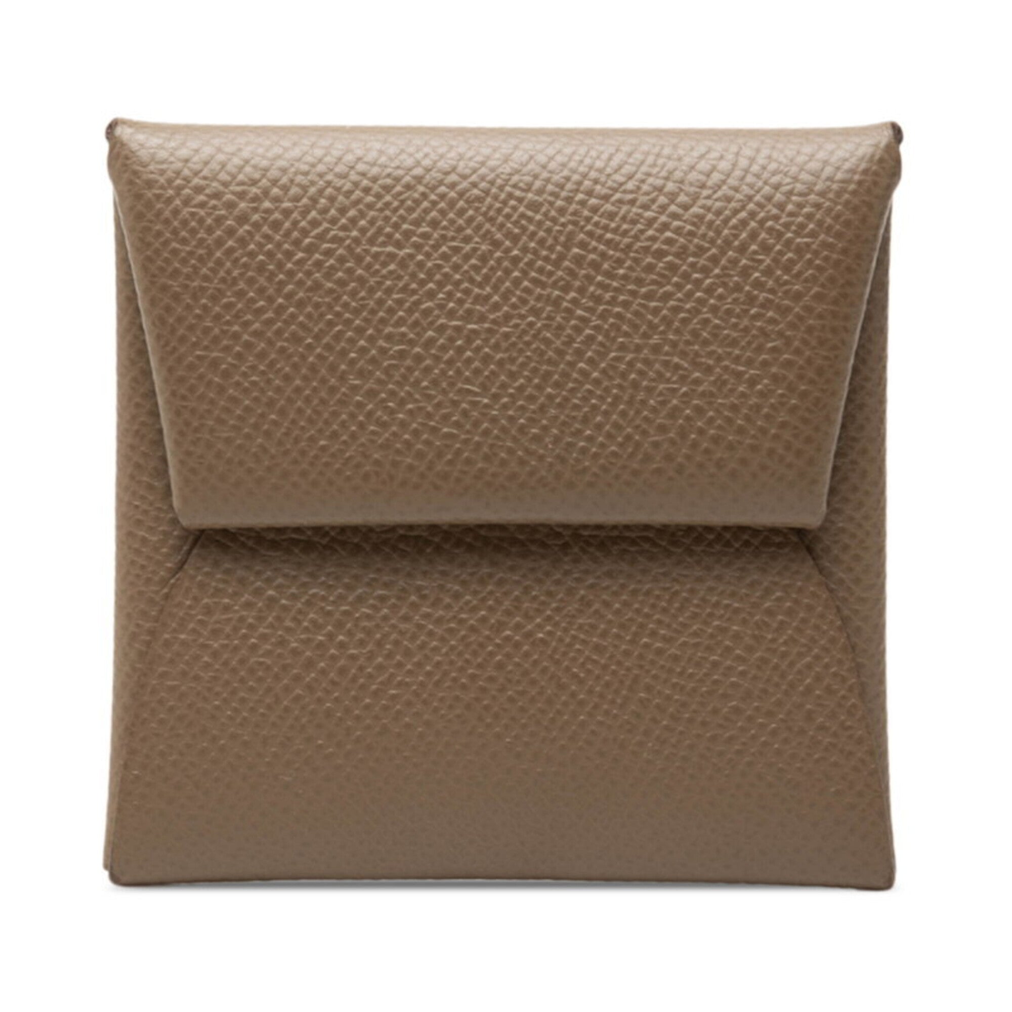 Hermes Beige Etoupe Gray Gray Epsom Leather Coin Purse/Coin Case (Pre-Owned)