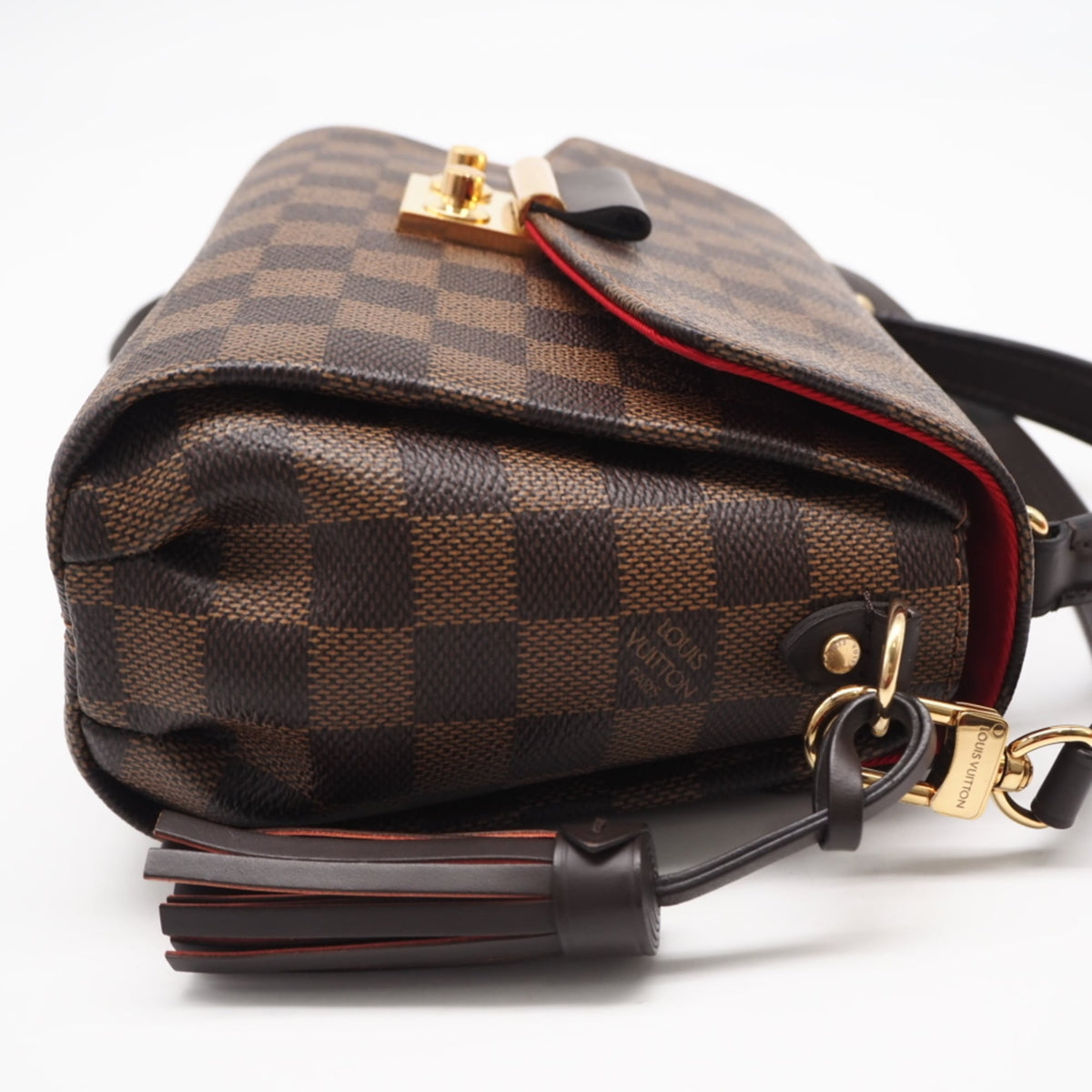 Louis Vuitton Beige Black Brown Damier Canvas Damier Canvas Shoulder Bag (Pre-Owned)