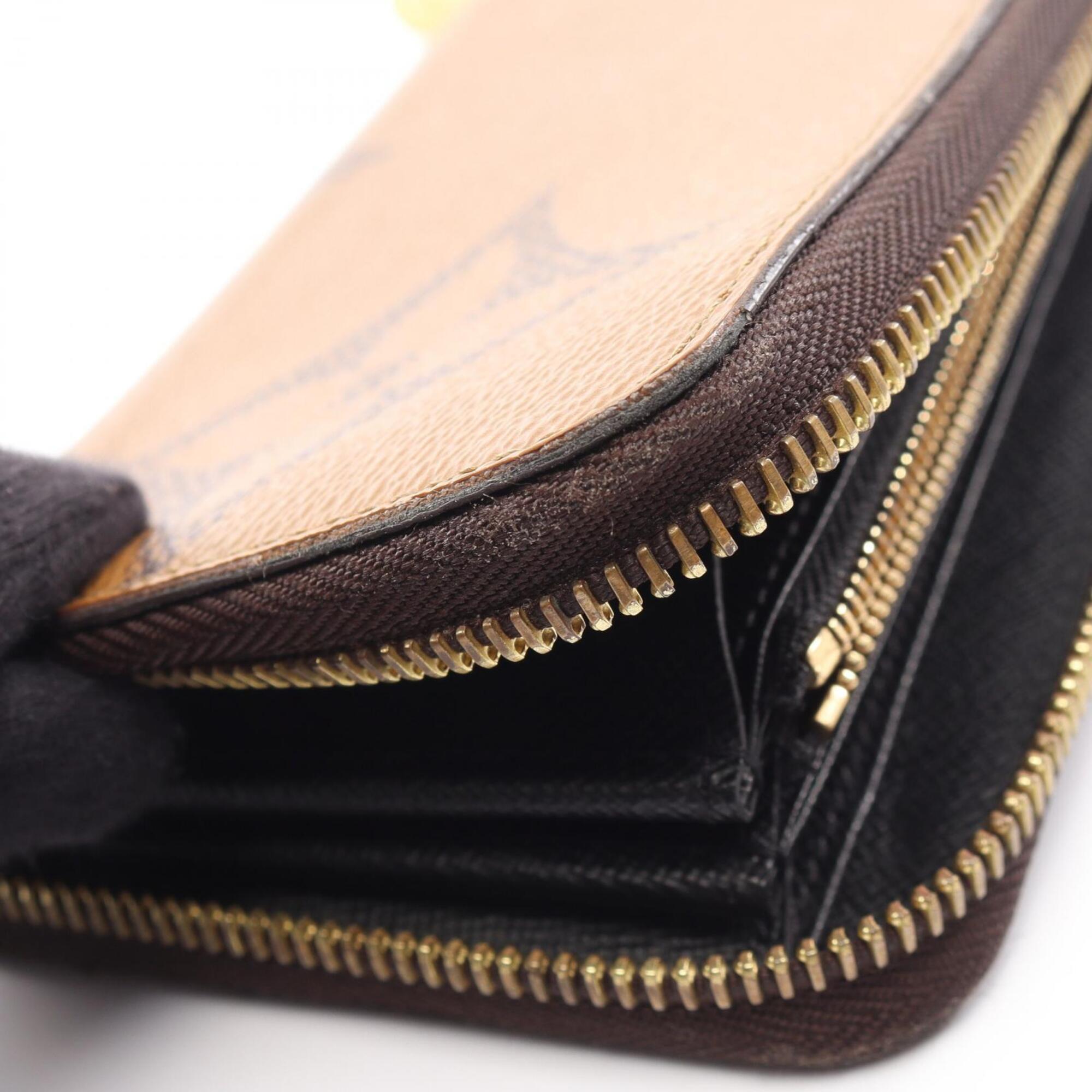 Louis Vuitton Brown Monogram Leather Pvc Long Wallet (Bi-Fold) (Pre-Owned)