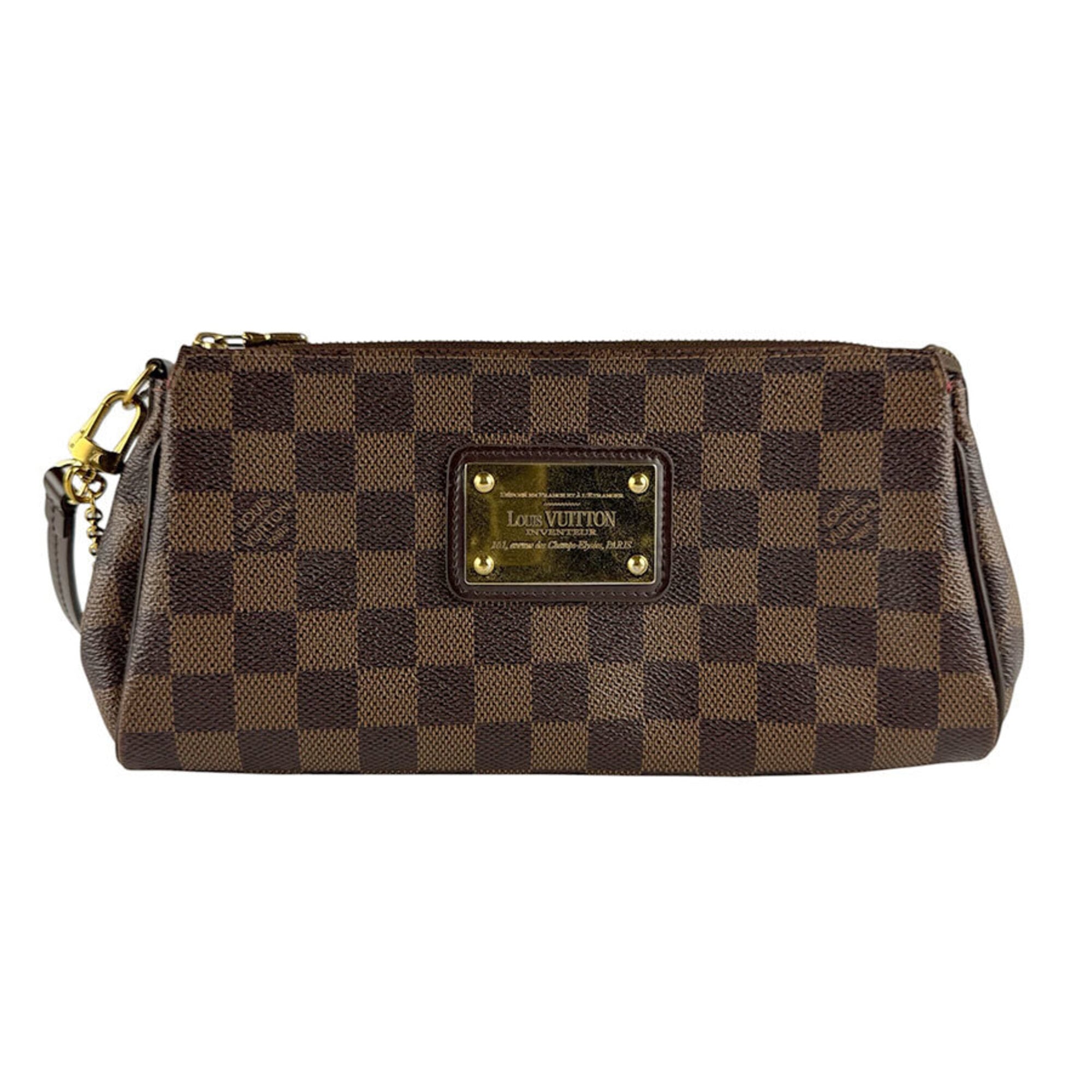 Louis Vuitton Damier Canvas Ebene Damier Canvas Shoulder Bag (Pre-Owned)