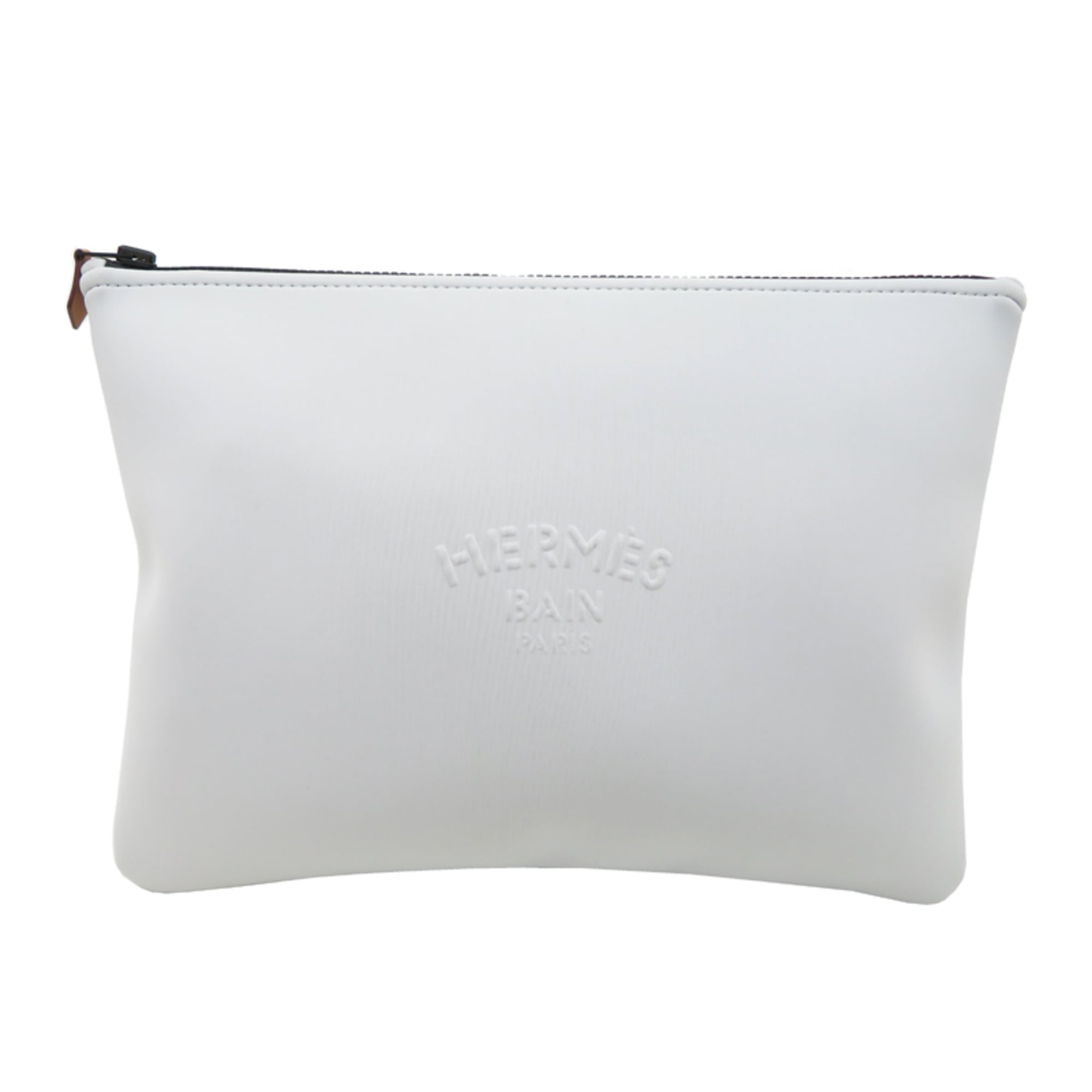 Hermes Gray Polyamide Cotton Pouch (Pre-Owned)