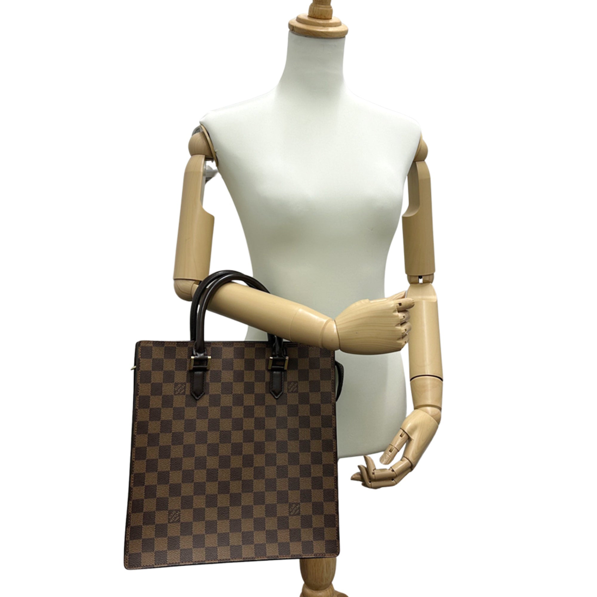 Louis Vuitton Brown Damier Canvas Ebene Damier Canvas Handbag (Pre-Owned)