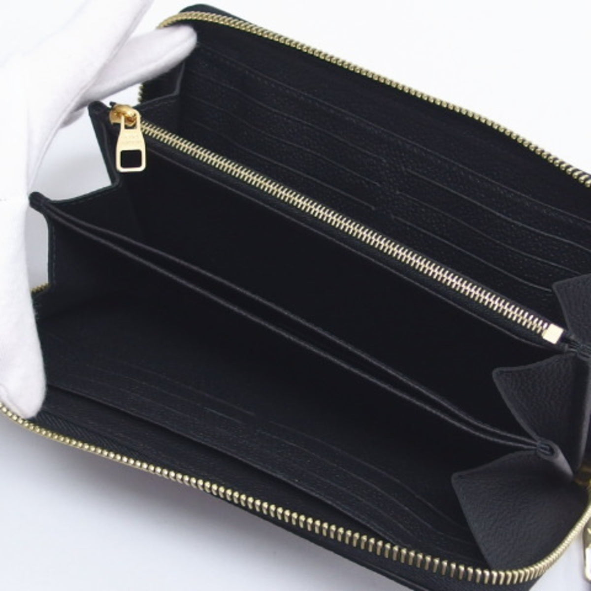 Louis Vuitton Monogram Empreinte Black Noir Monogram Empreinte Long Wallet (Bi-Fold) (Pre-Owned)