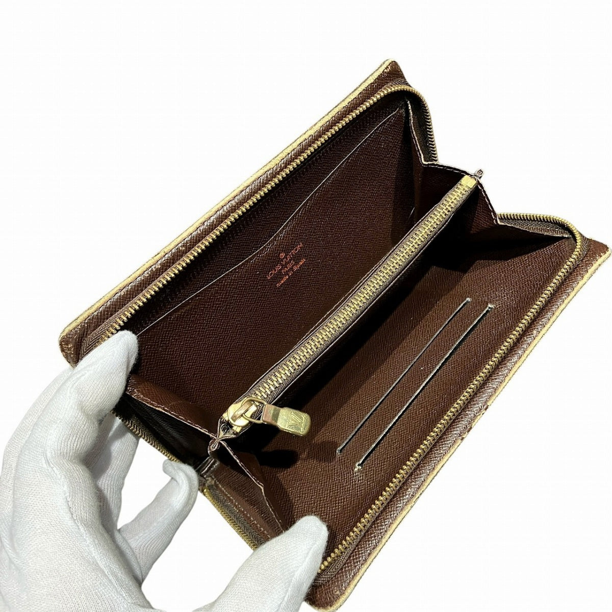 Louis Vuitton Damier Brown Long Wallet (Bi-Fold) (Pre-Owned)
