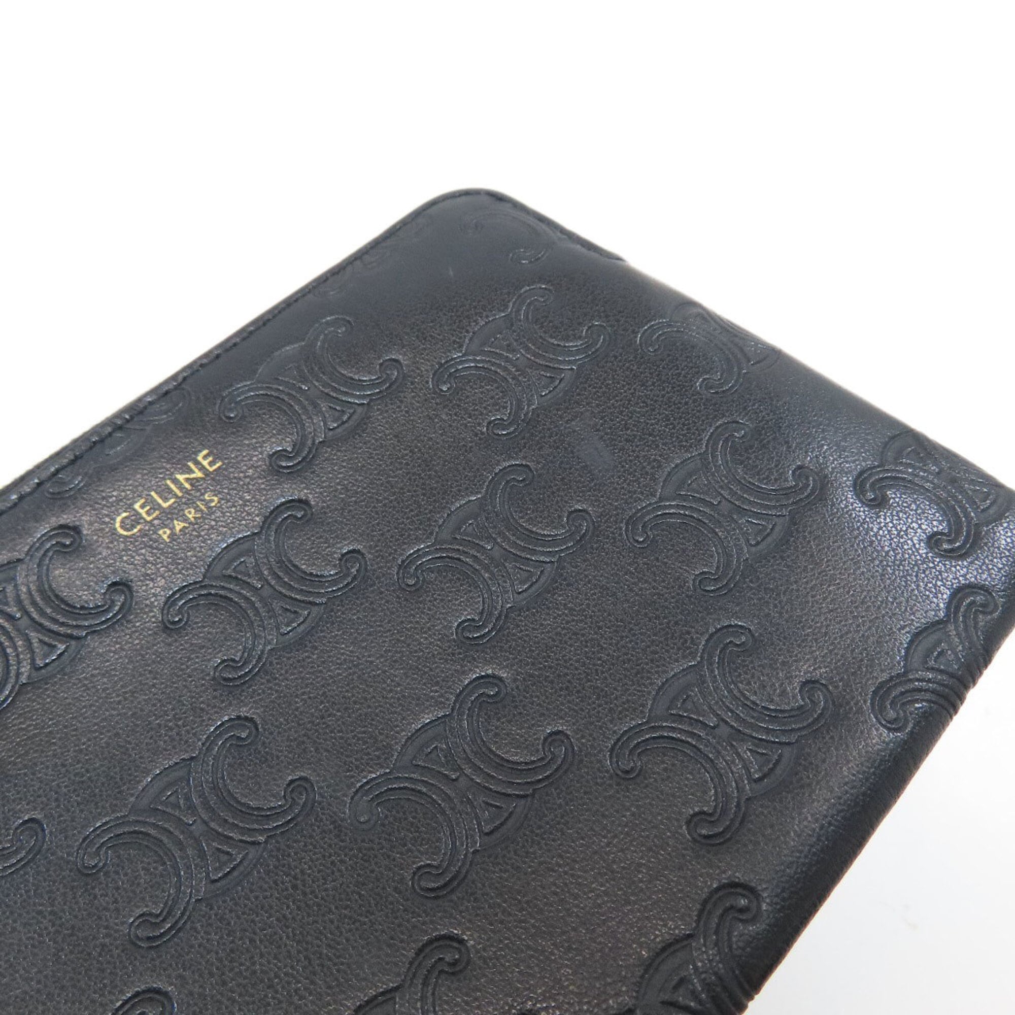 Celine Black Leather Coin Purse/Coin Case (Pre-Owned)