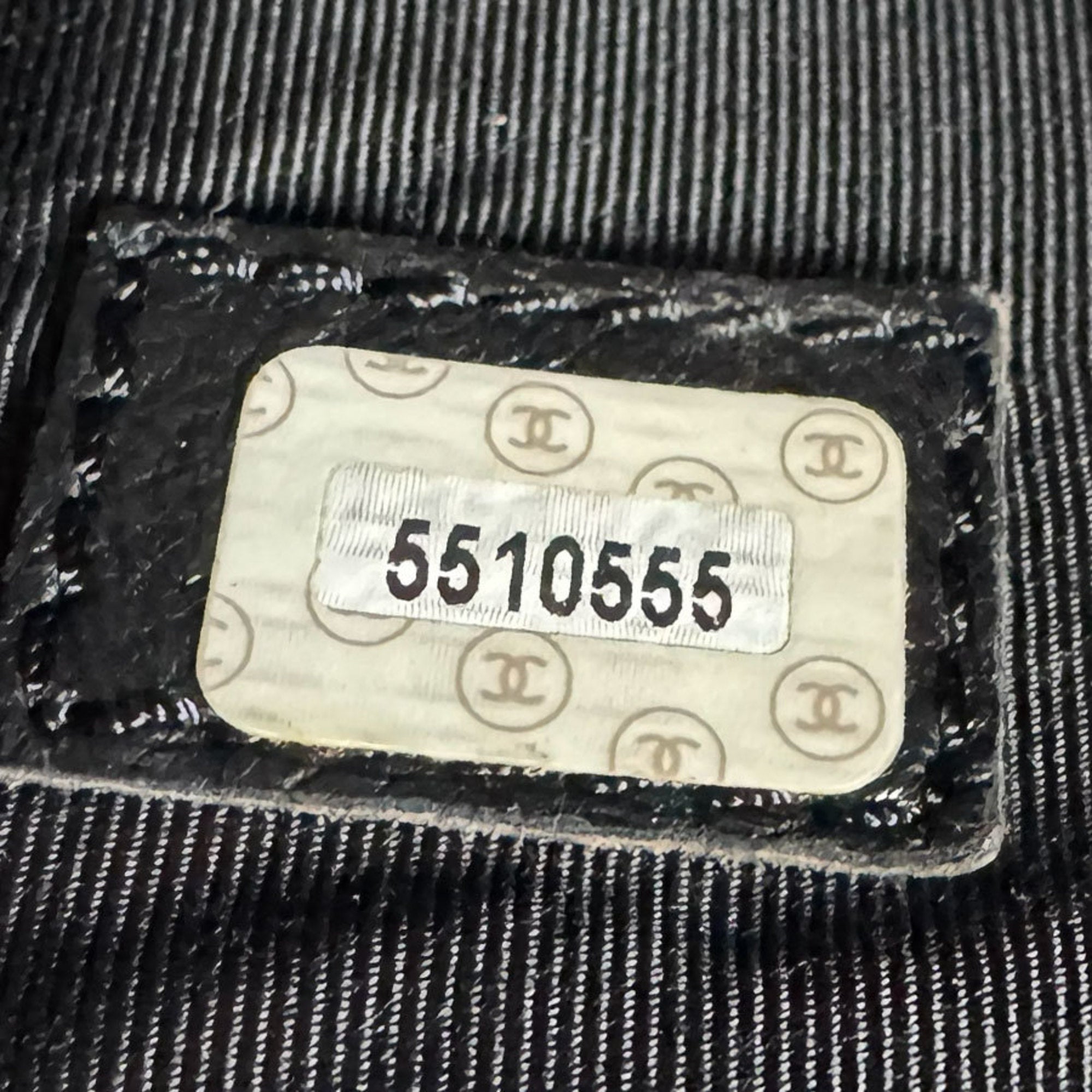 Chanel Black Leather Shoulder Bag Tote Bag (Pre-Owned)