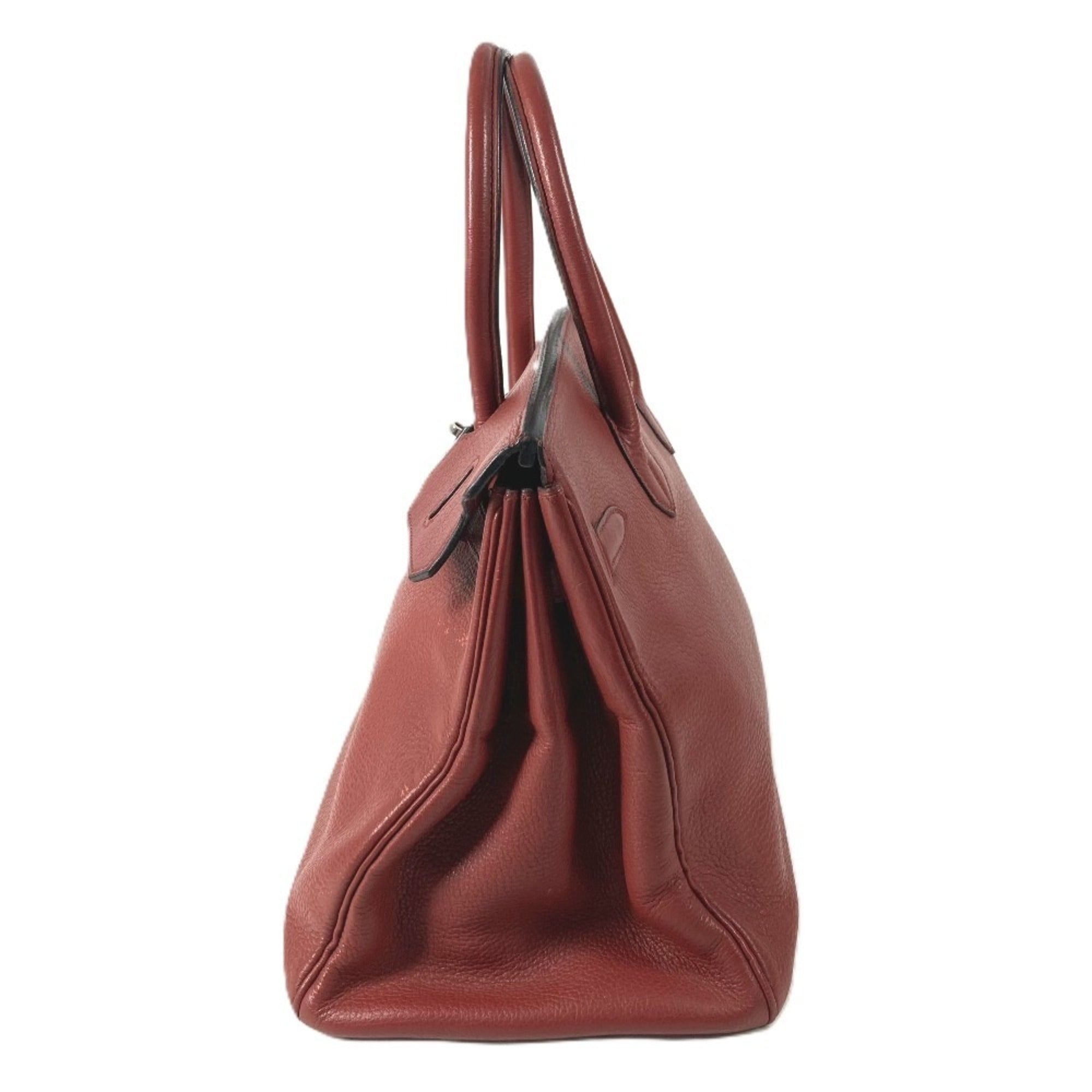 Hermes Red Color Rouge H Ardennes Leather Handbag Tote Bag (Pre-Owned)
