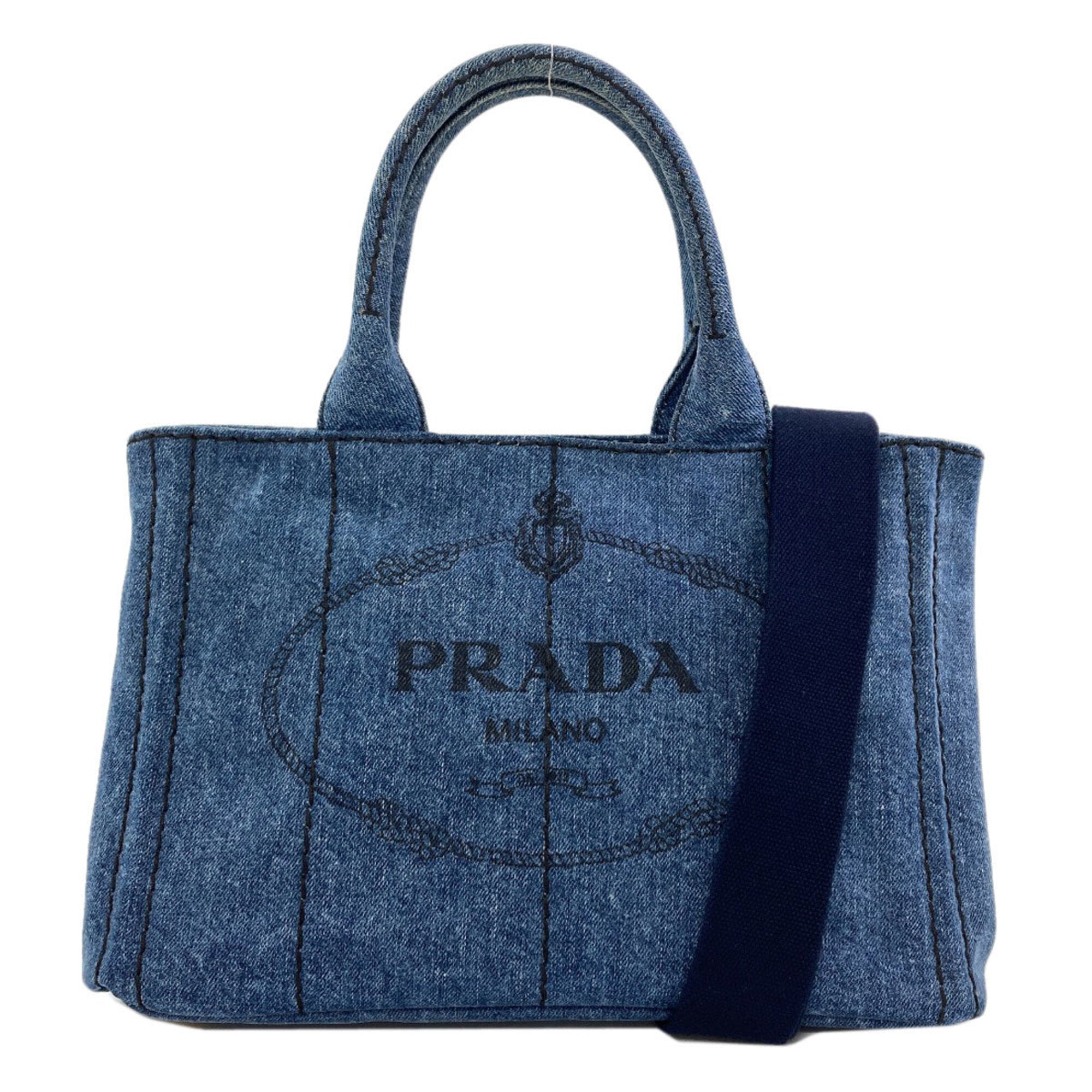 Prada Blue Denim Handbag (Pre-Owned)