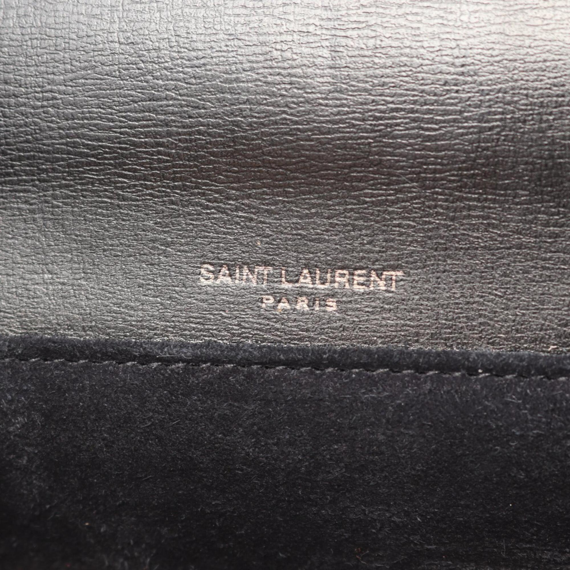 Saint Laurent Black Leather Handbag Shoulder Bag (Pre-Owned)