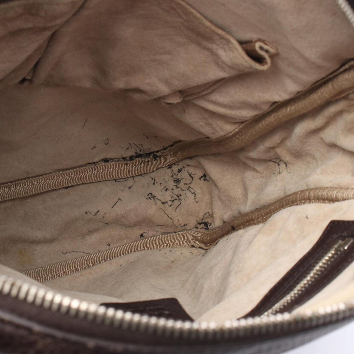 Gucci Brown Leather Handbag Shoulder Bag (Pre-Owned)