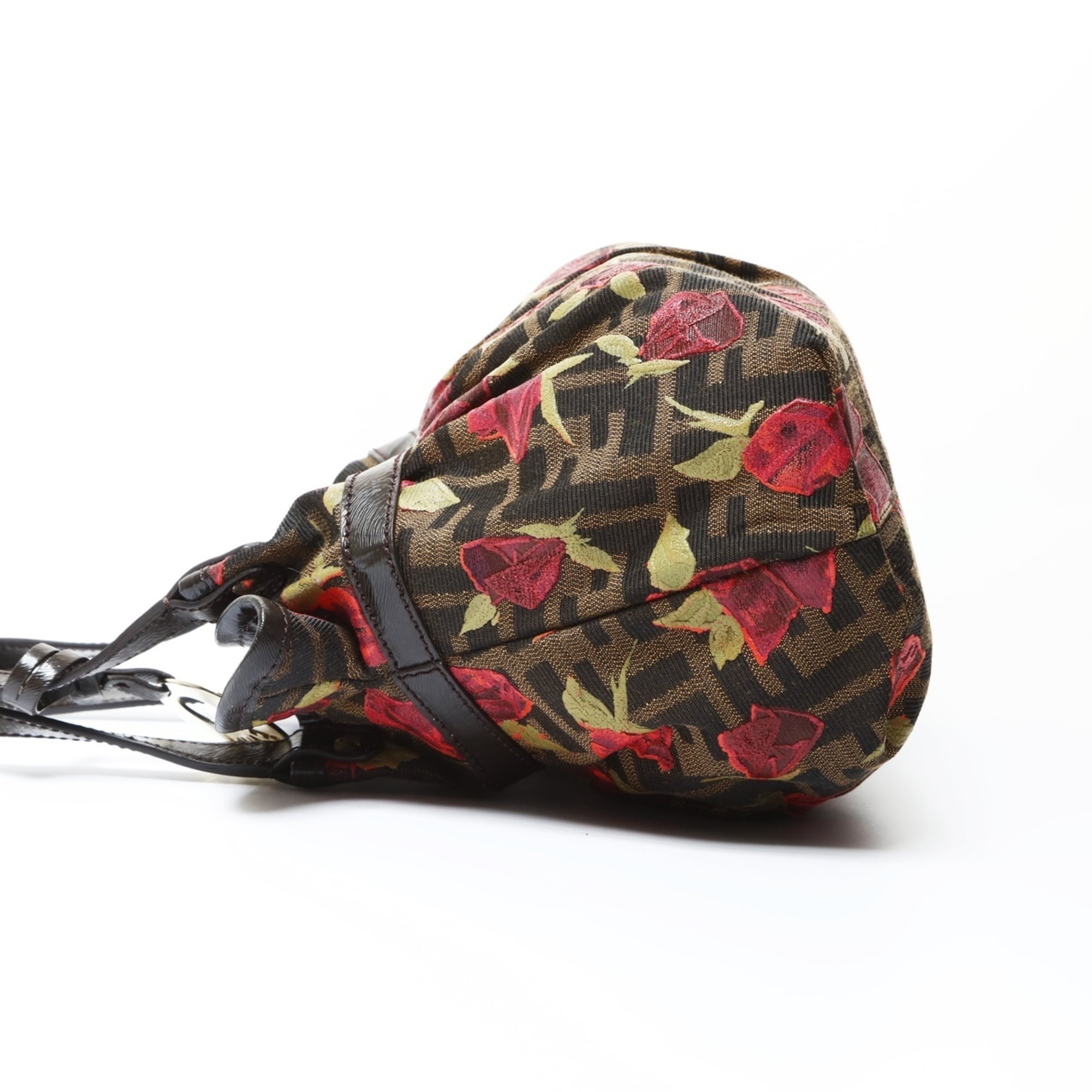 Fendi Zucca Brown Canvas Handbag (Pre-Owned)