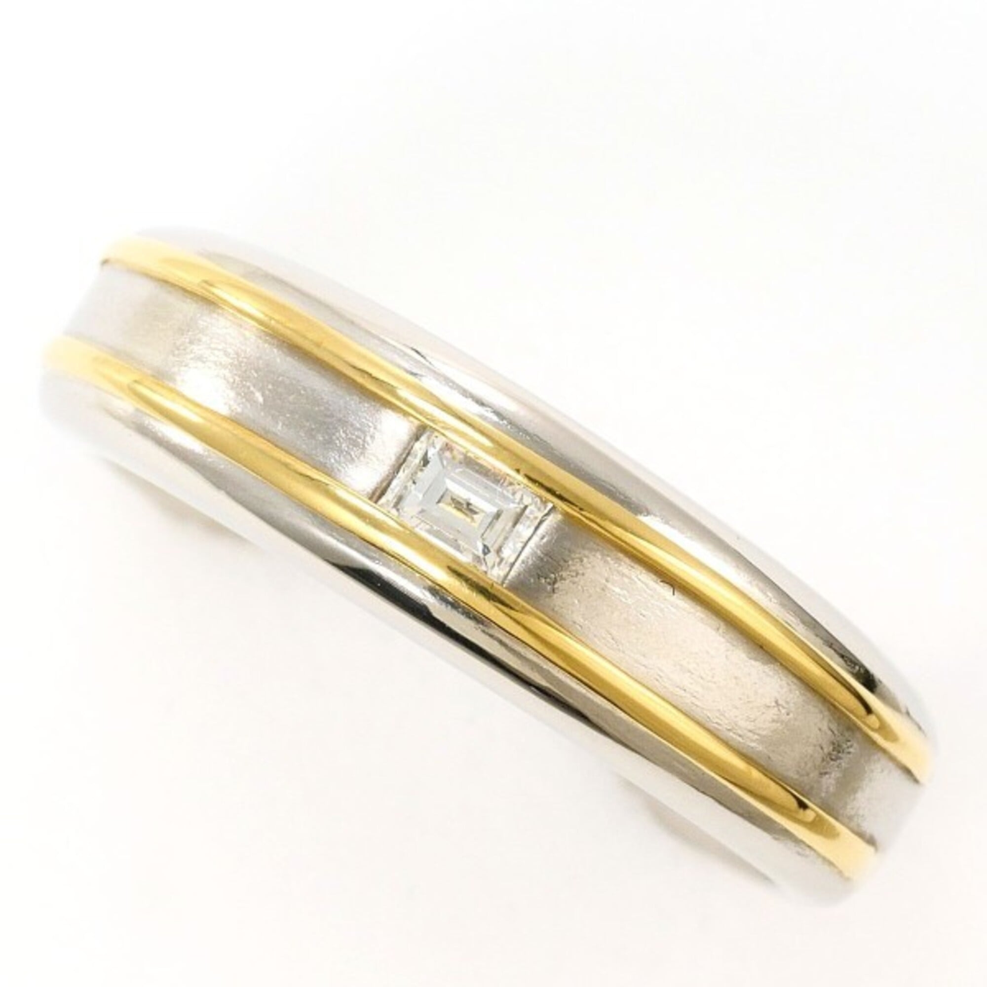 Unbranded Platinum Yellow Gold Yellow Gold (18K) Platinum 900 Band Ring (Pre-Owned)