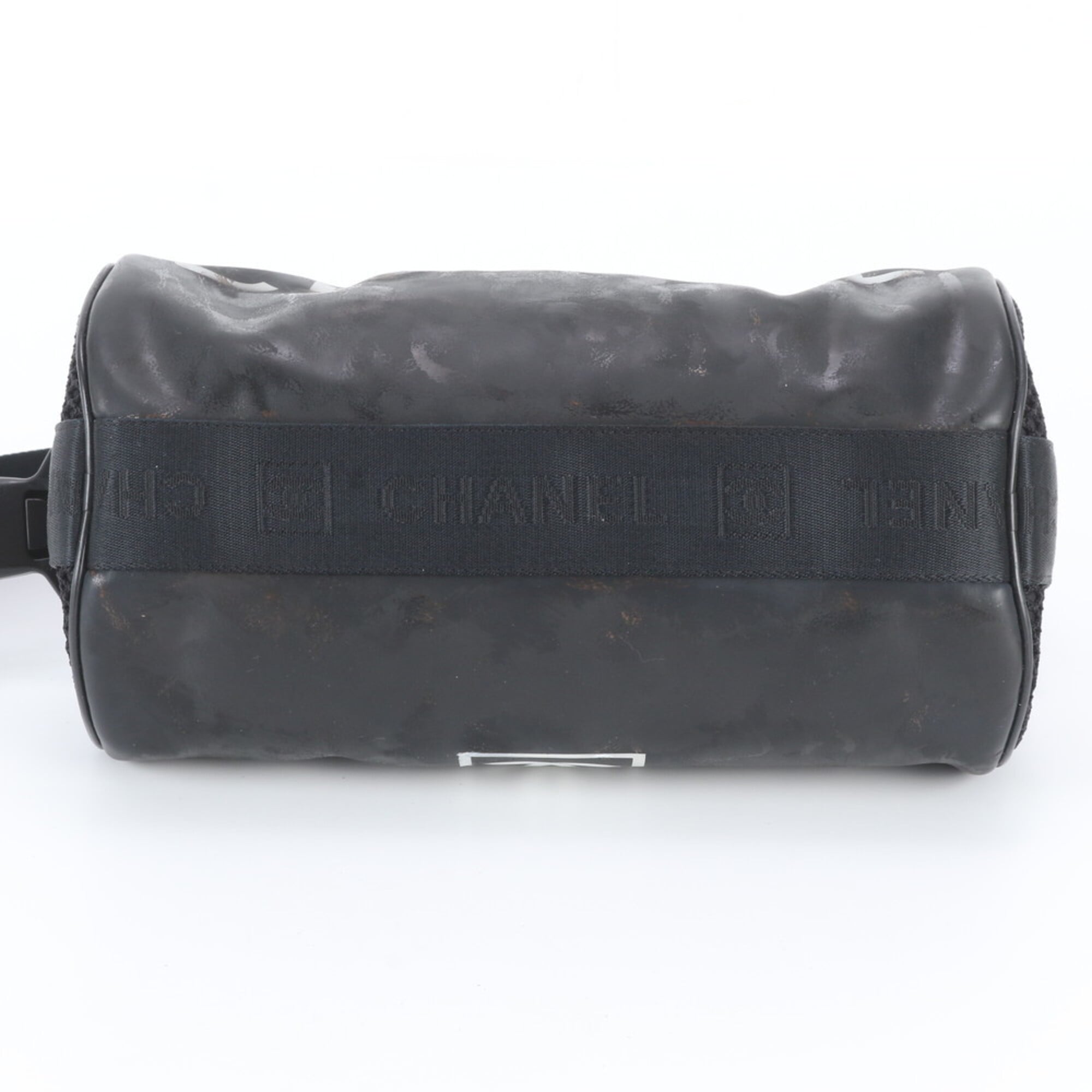 Chanel Black White Handbag Shoulder Bag Tote Bag (Pre-Owned)