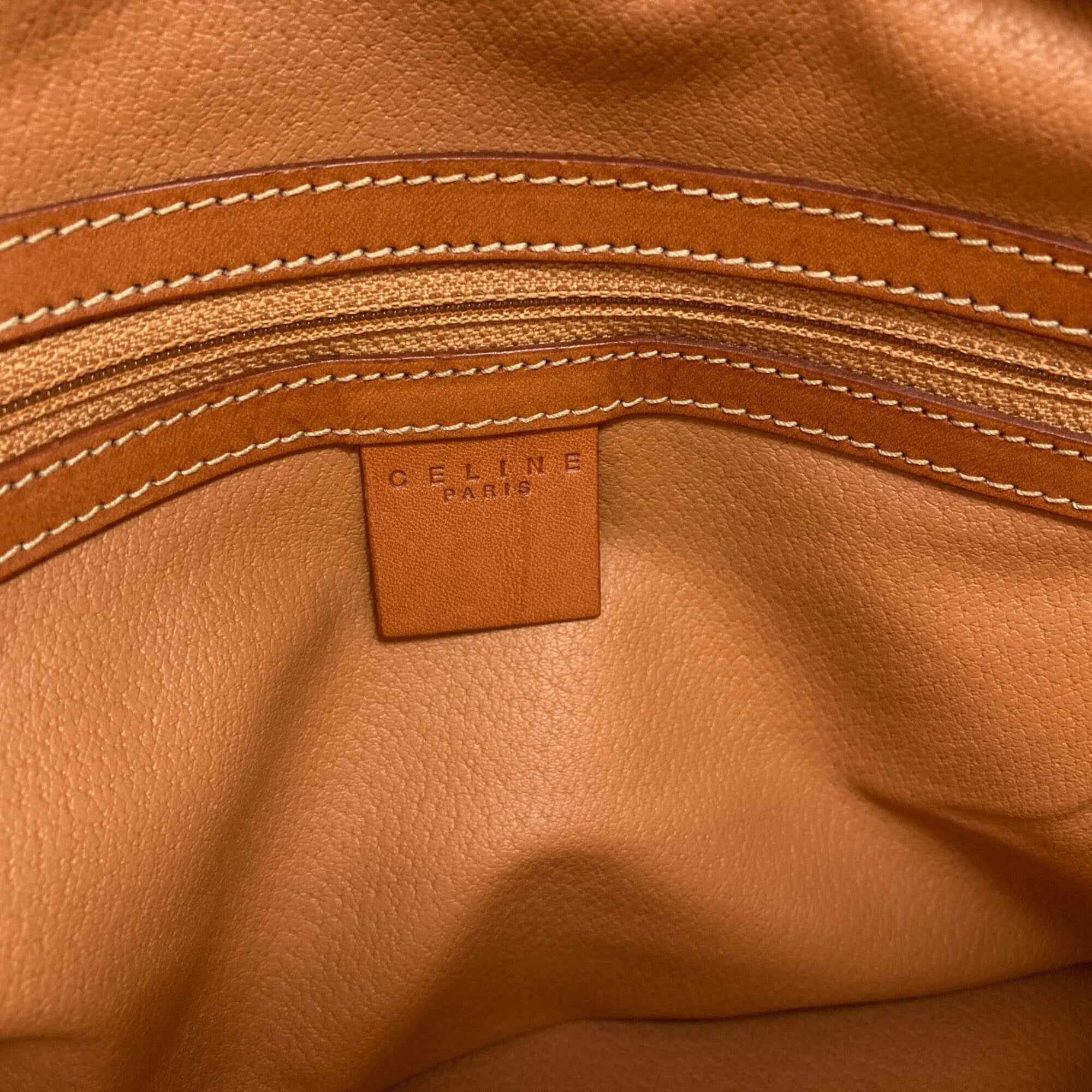Celine Brown Pvc Leather Handbag (Pre-Owned)