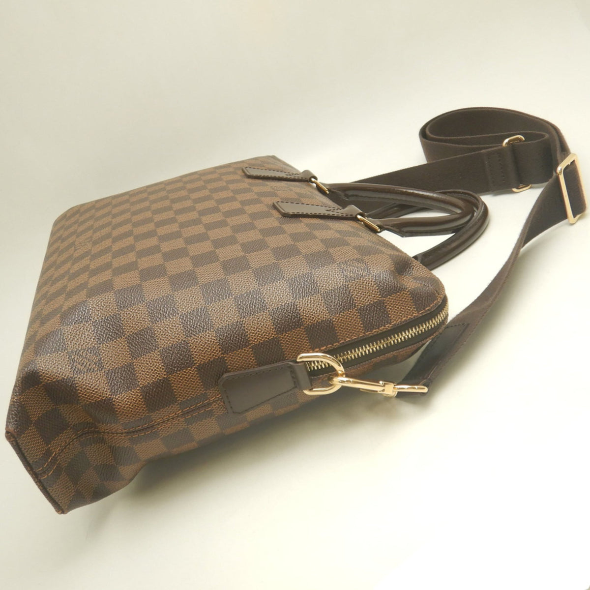 Louis Vuitton Damier Canvas Ebene Damier Canvas Briefcase Handbag Shoulder Bag (Pre-Owned)