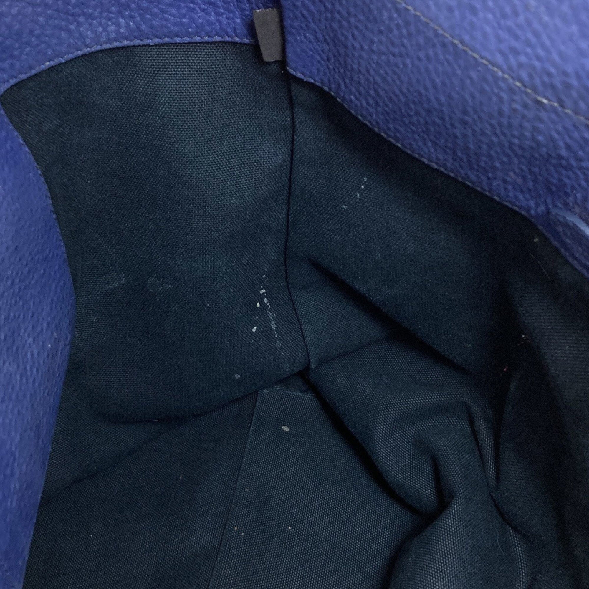 Miu Miu Blue Leather Tote Bag (Pre-Owned)