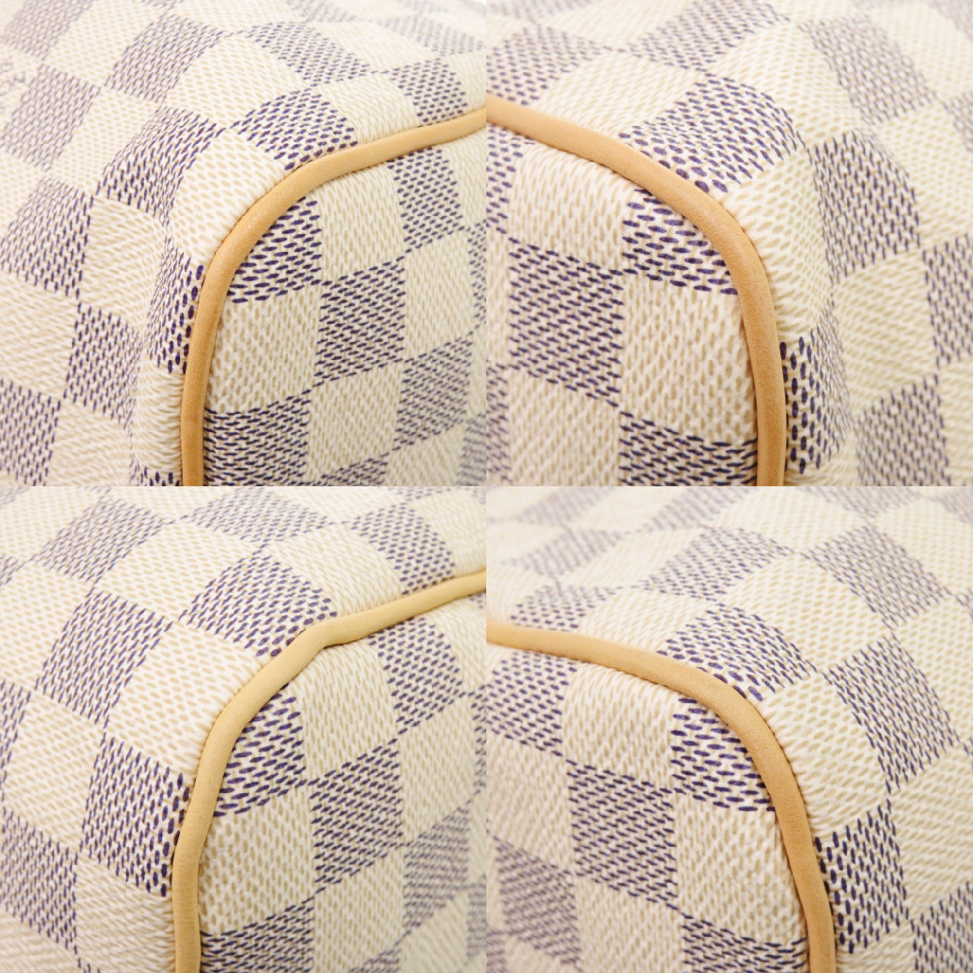 Louis Vuitton White Damier Azur Handbag (Pre-Owned)