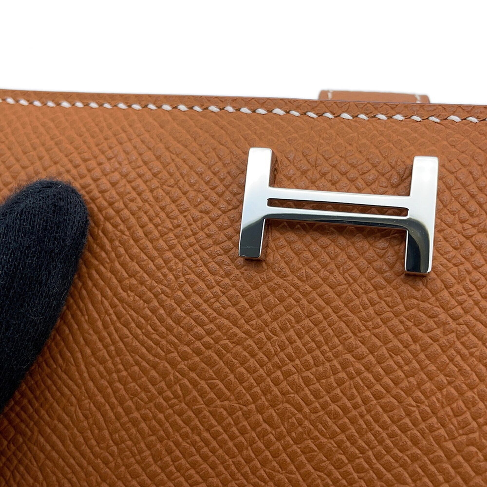 Hermes Gold Epsom Leather Wallet (Bi-Fold) (Pre-Owned)