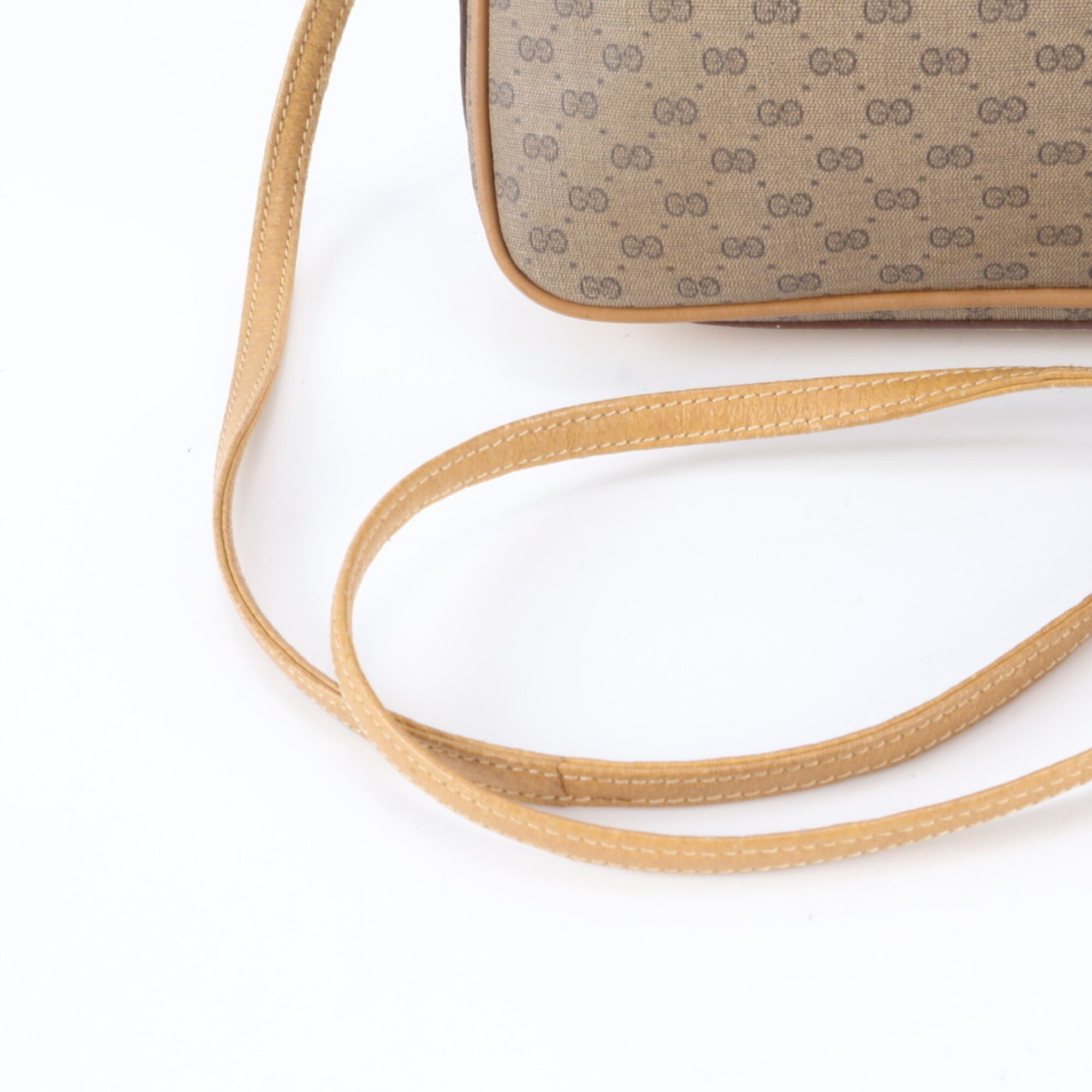 Gucci Microguccissima Brown Leather Coated Canvas Shoulder Bag Tote Bag (Pre-Owned)