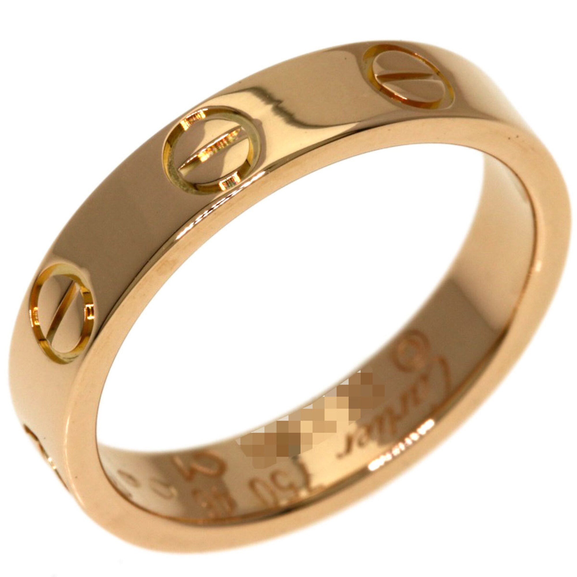 Cartier Love Pink Gold (18K) Band Ring (Pre-Owned)