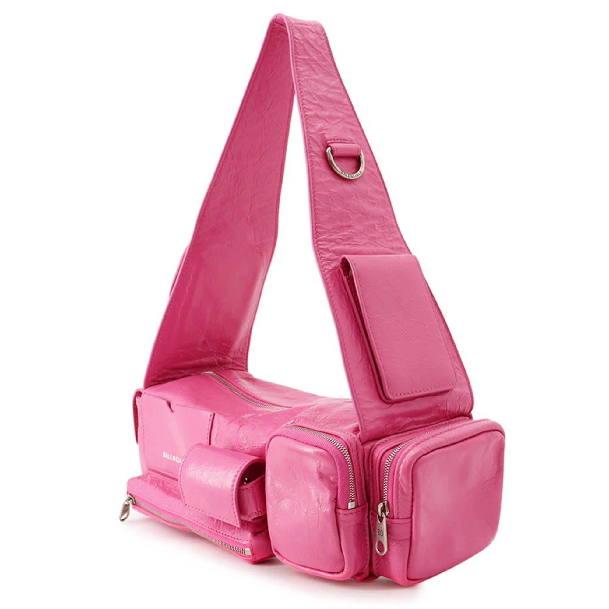 Balenciaga Pink Leather Handbag Shoulder Bag (Pre-Owned)