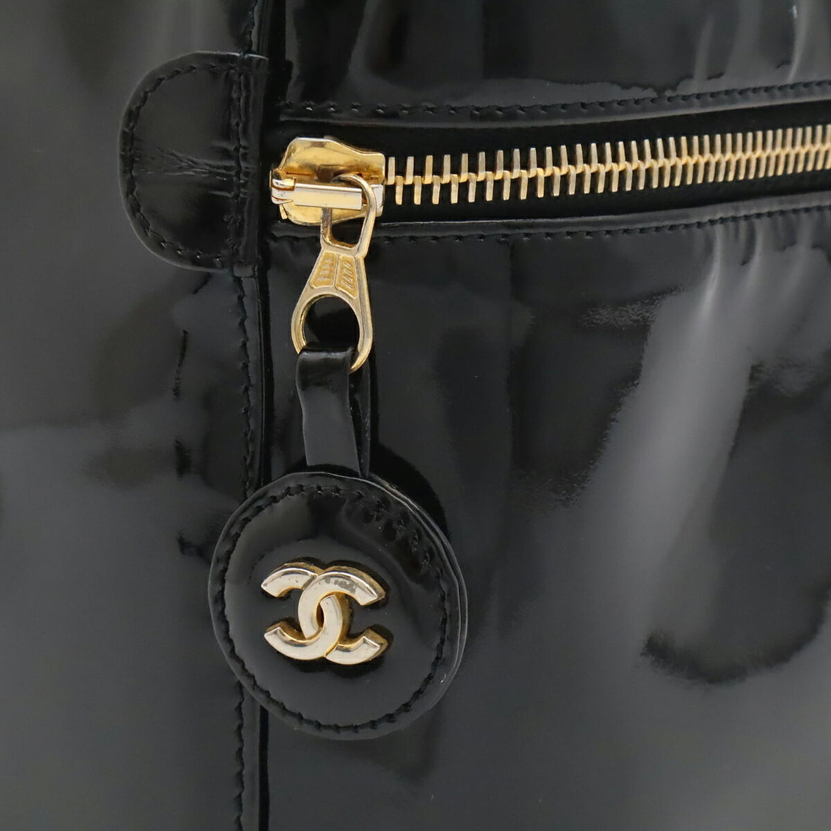 Chanel Black Handbag Pouch Vanity Bag (Pre-Owned)
