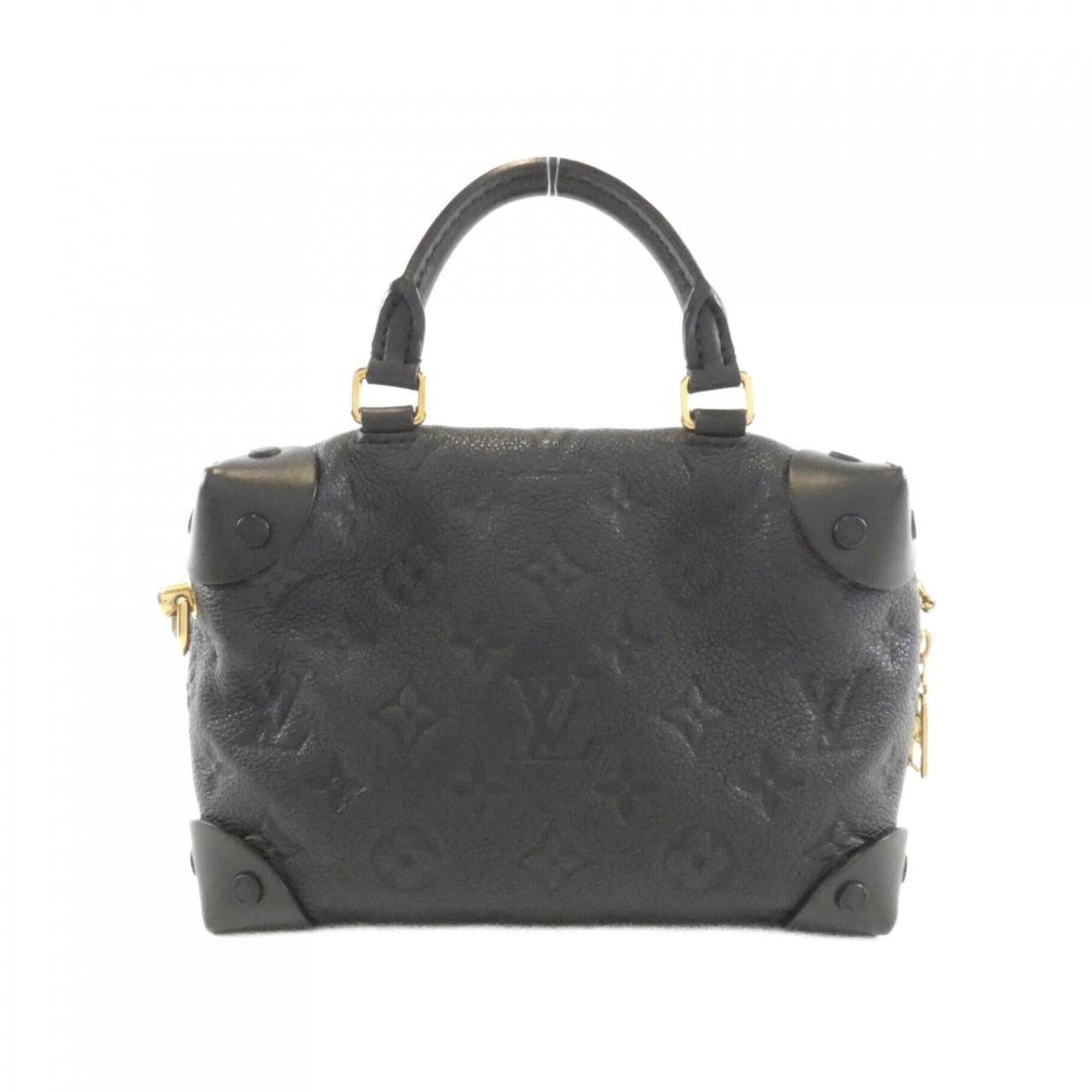 Louis Vuitton Black Leather Handbag (Pre-Owned)
