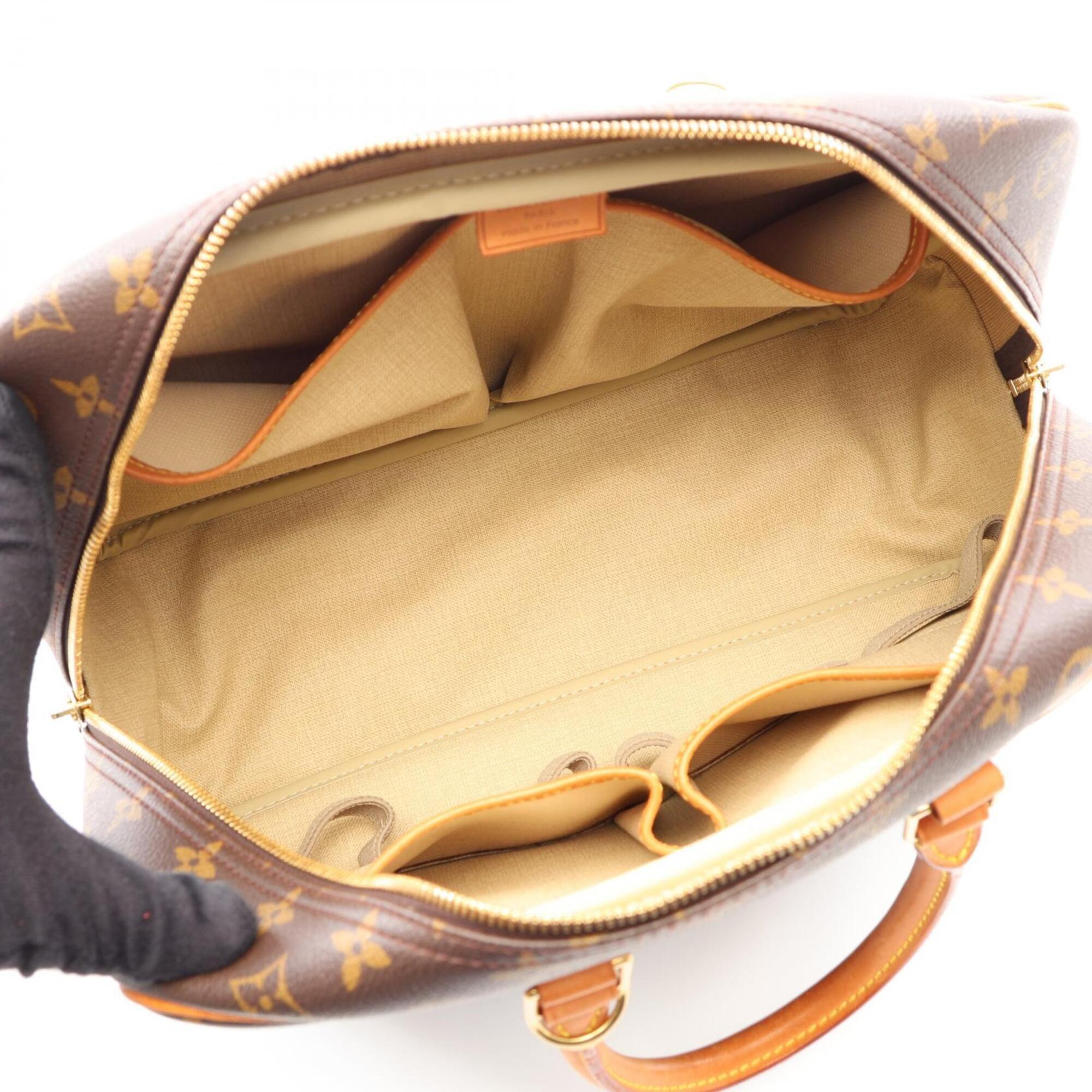 Louis Vuitton Brown Pvc Coated Canvas Leather Handbag (Pre-Owned)