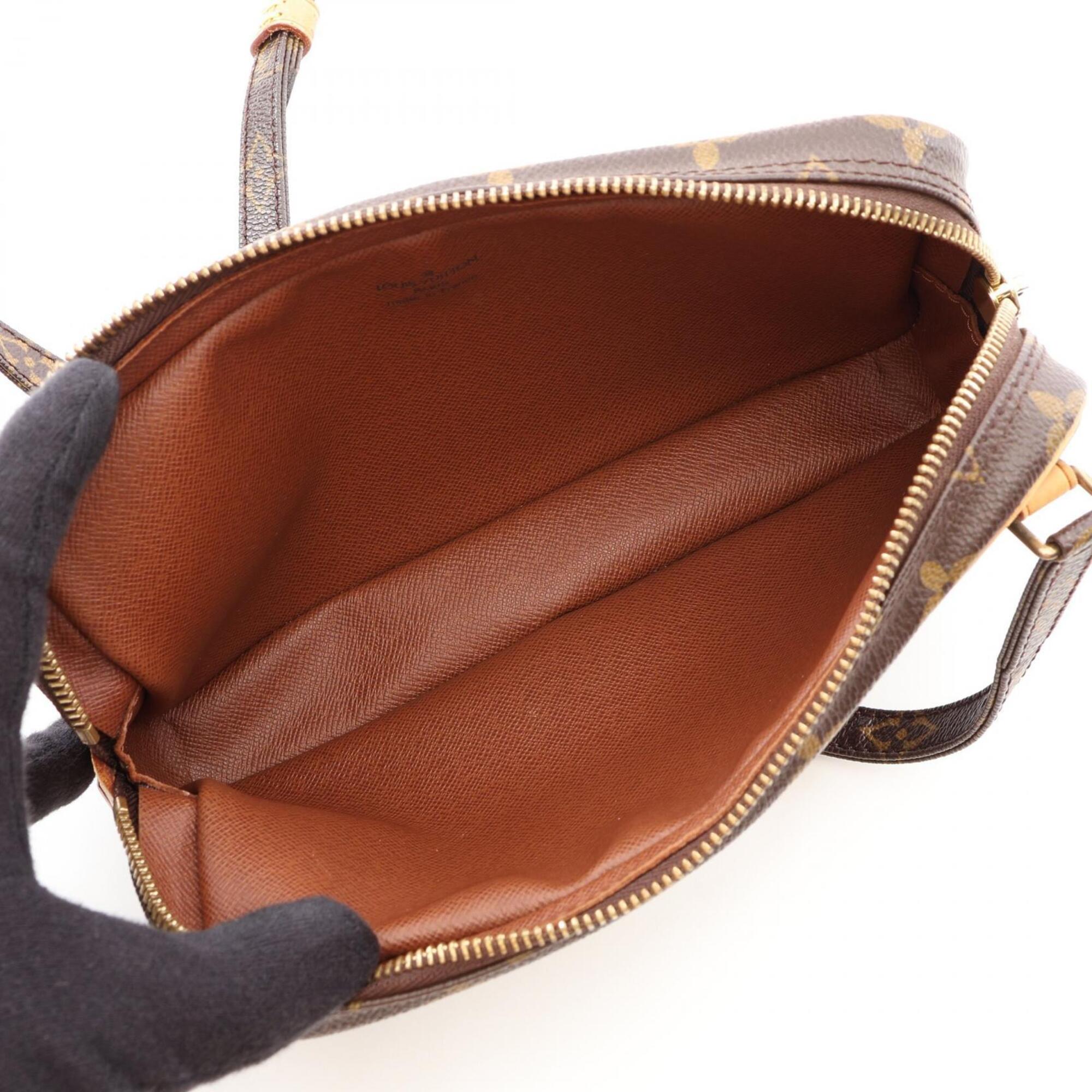 Louis Vuitton Brown Monogram Coated Canvas Handbag Shoulder Bag (Pre-Owned)