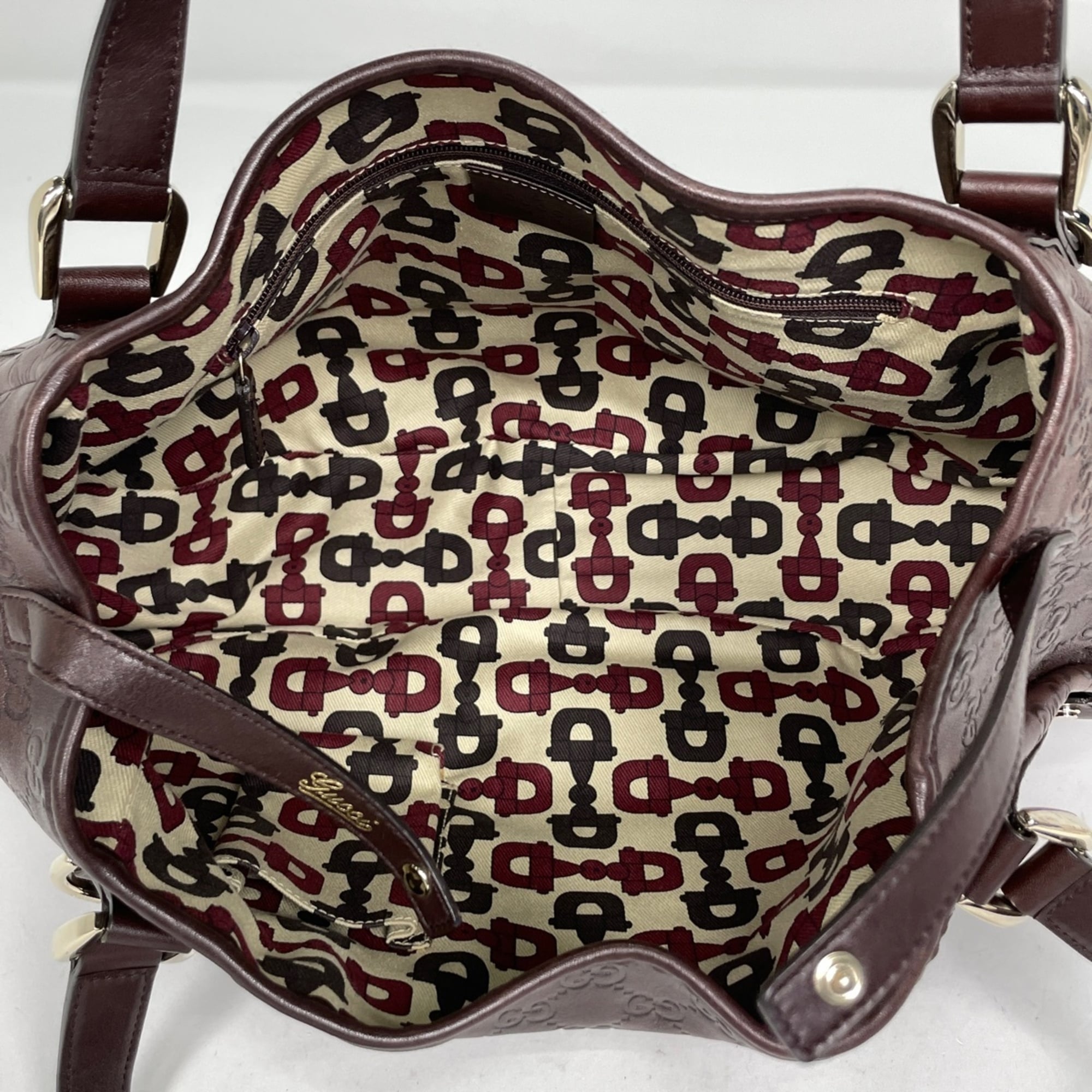 Gucci Brown Leather Tote Bag (Pre-Owned)